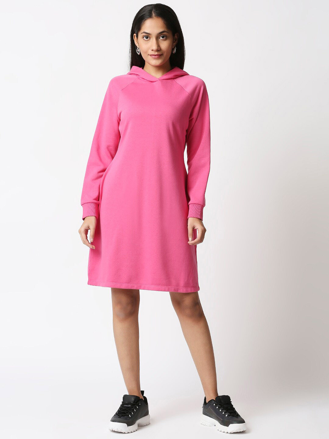 Buy 20Dresses Pink Hooded Jumper Dress Dresses for Women 16279044 Myntra