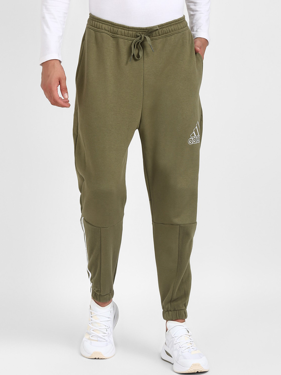 Buy ADIDAS Men Olive Green Q4 BLUV PT Joggers Track Pants for Men