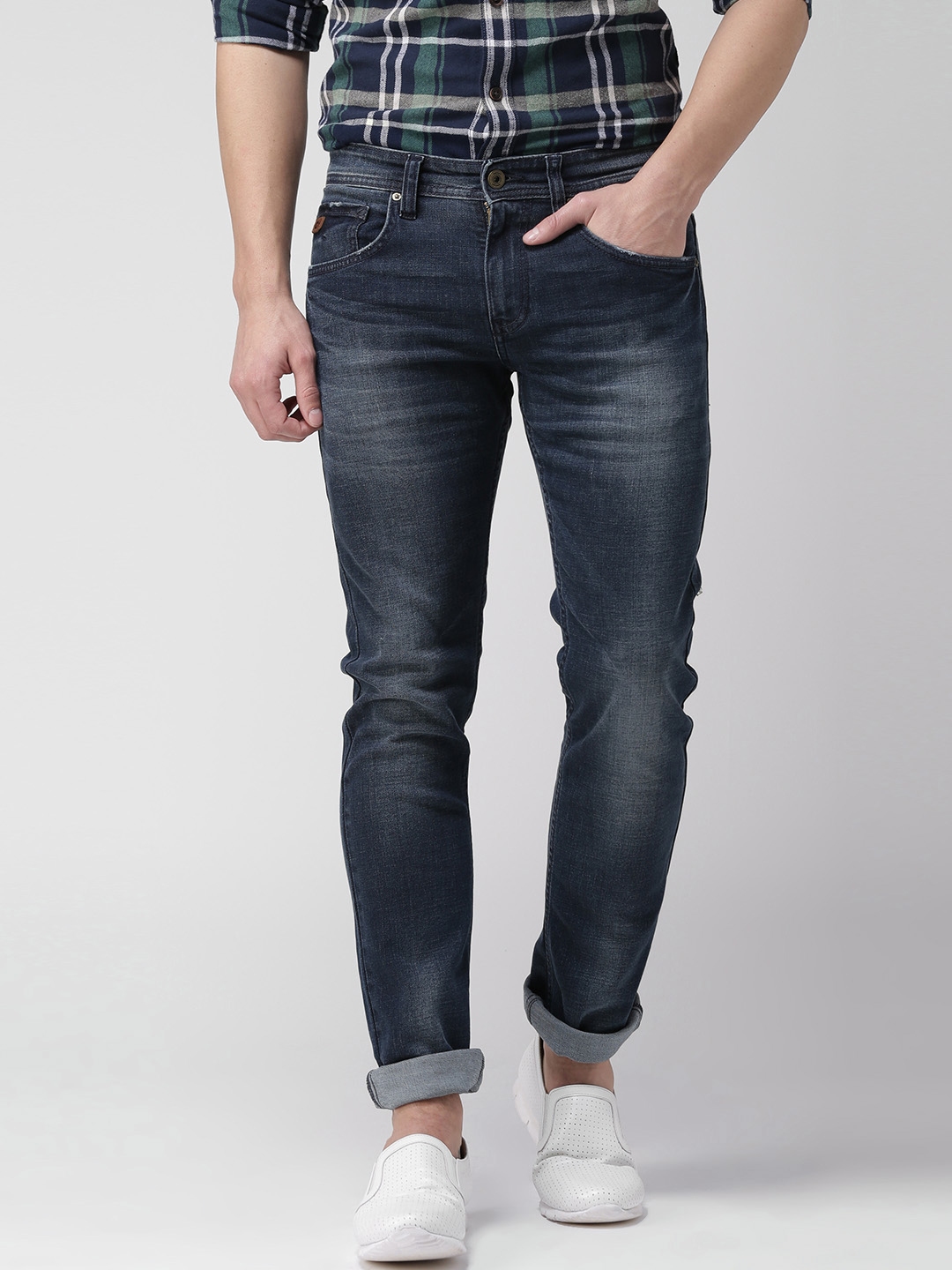 Buy Celio Men Navy Slim Fit Stretchable Jeans - Jeans for Men 1628102 ...