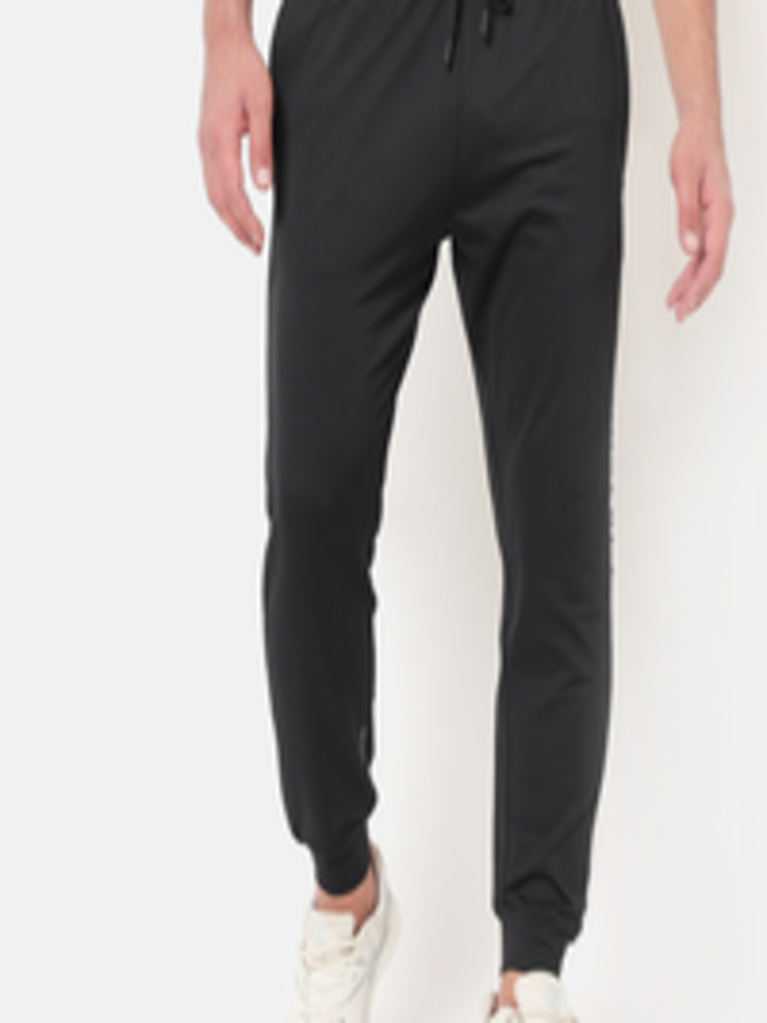 Buy Cultsport Men Black & White Solid Joggers - Track Pants for Men ...