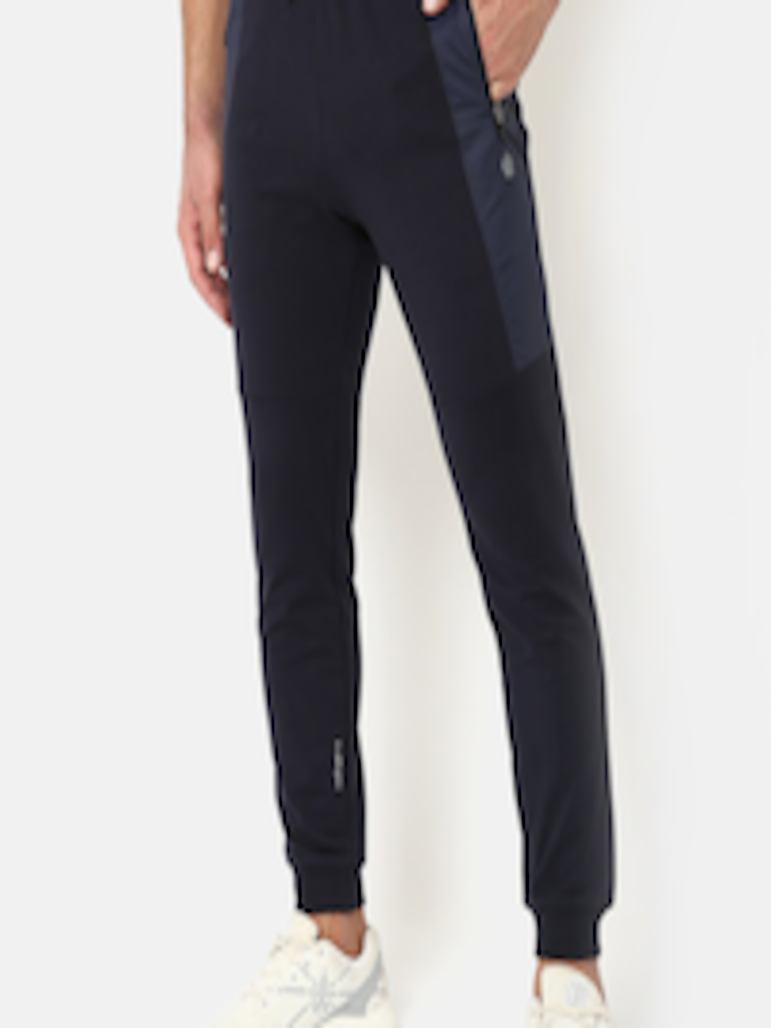 Buy Cultsport Men Navy Blue Solid Joggers - Track Pants for Men ...