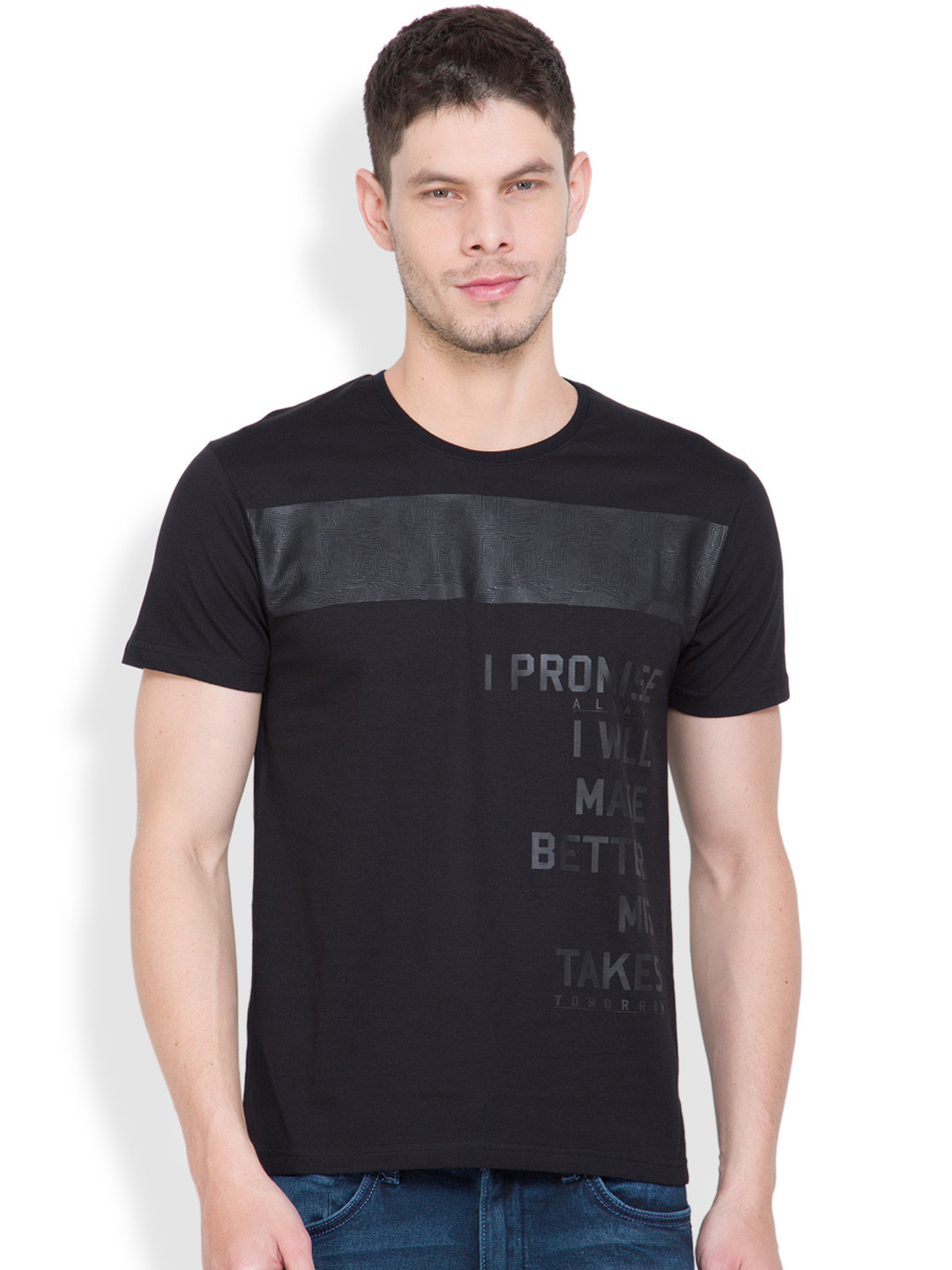 Buy LOCOMOTIVE Black Printed T Shirt - Tshirts for Men 1628937 | Myntra