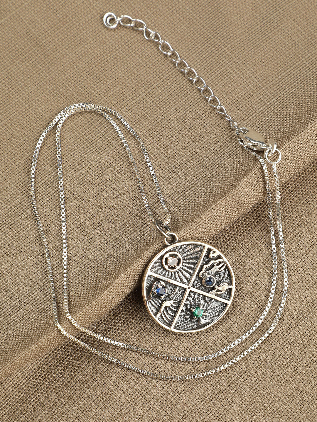 Buy GIVA Silver Toned Sterling Silver Oxidised Chain - Necklace And Chains for Women 16293644 