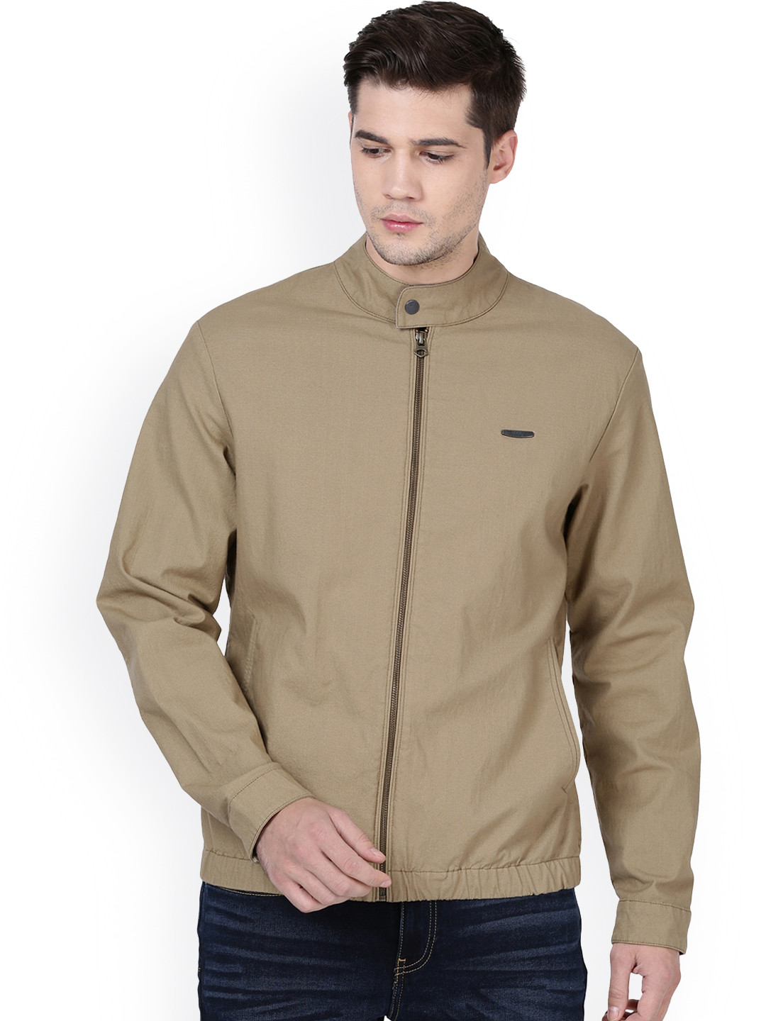 Buy T Base Men Beige Bomber Jacket Jackets for Men 16298504 Myntra