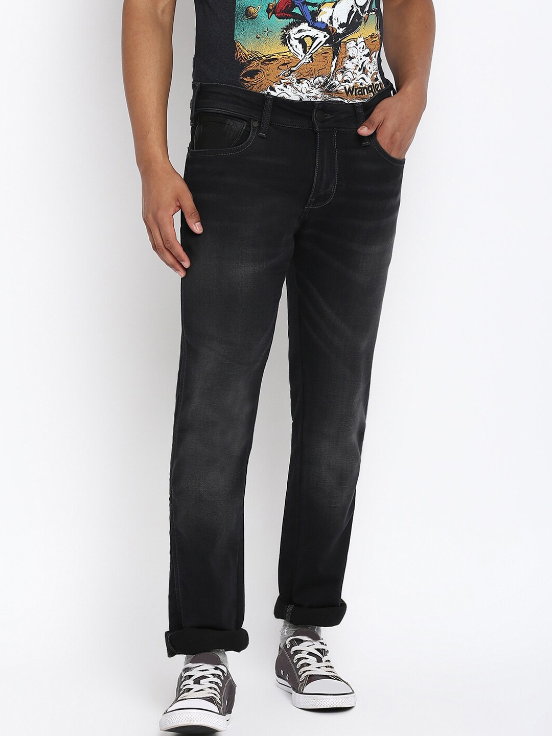 black stretchable jeans
