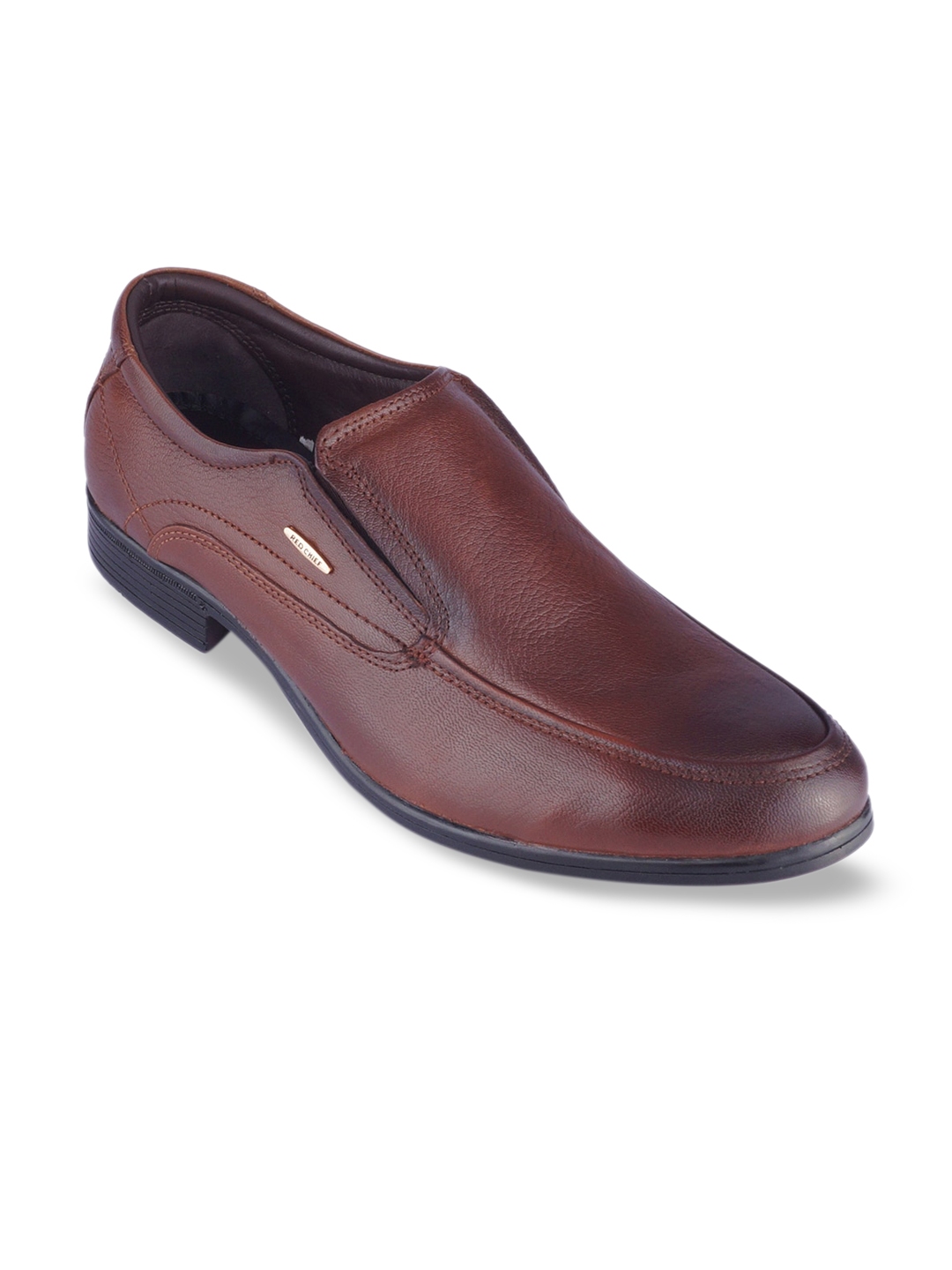 Buy Red Chief Men Brown Solid Leather Formal Slip Ons Formal Shoes For Men 16302830 Myntra 6683