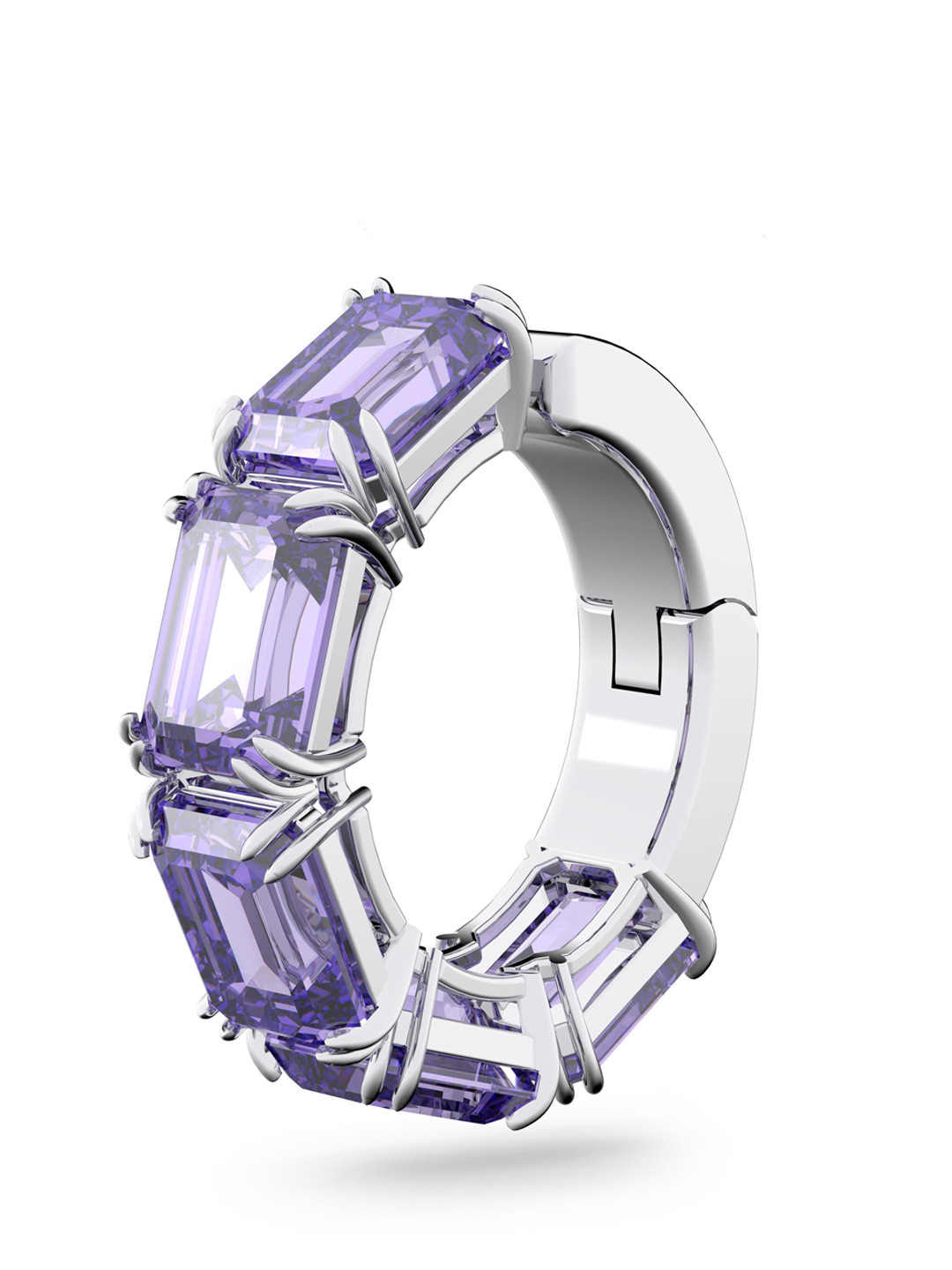 Buy SWAROVSKI Purple Rhodium Plated Millenia Ear Cuff Octagon Cut