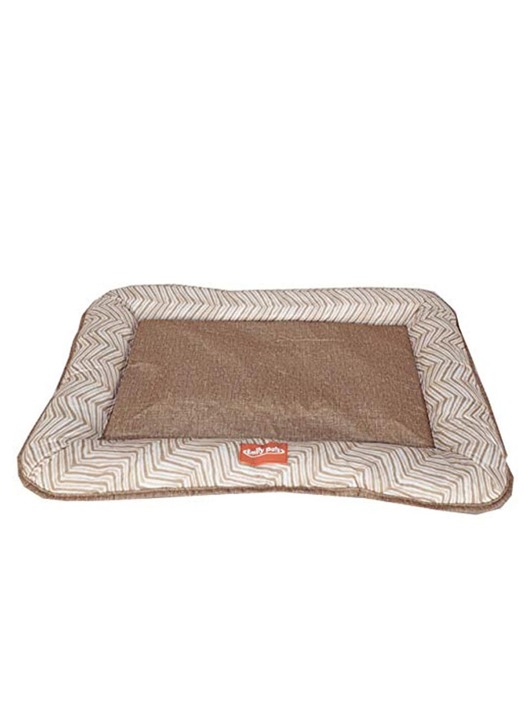 Buy Emily Pets Brown & White Printed Cotton Self Warming Pet Bed Pet
