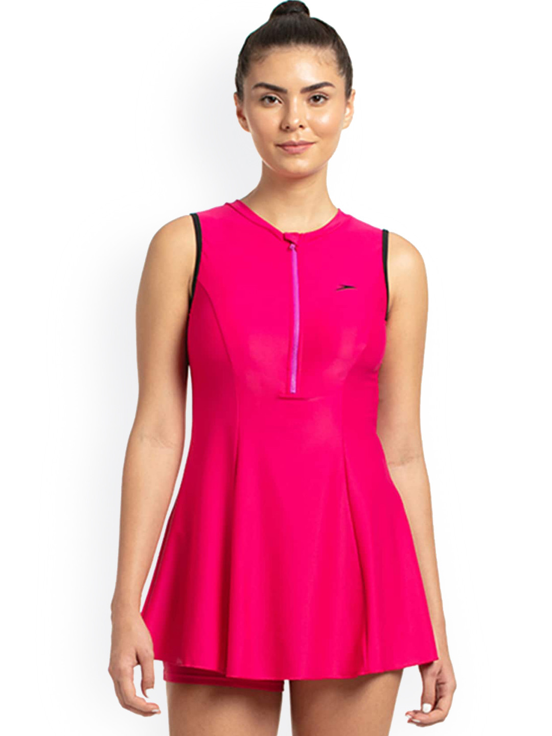 Buy Speedo Woman Pink Solid Swimming Dress Swimwear for Women