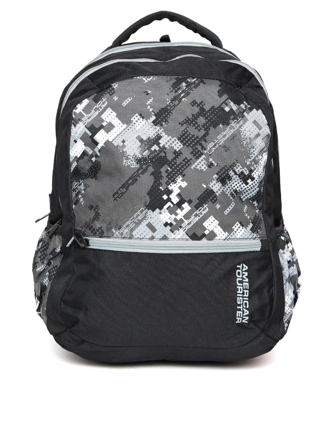 Buy AMERICAN TOURISTER Unisex Black & Grey Printed Backpack Backpacks