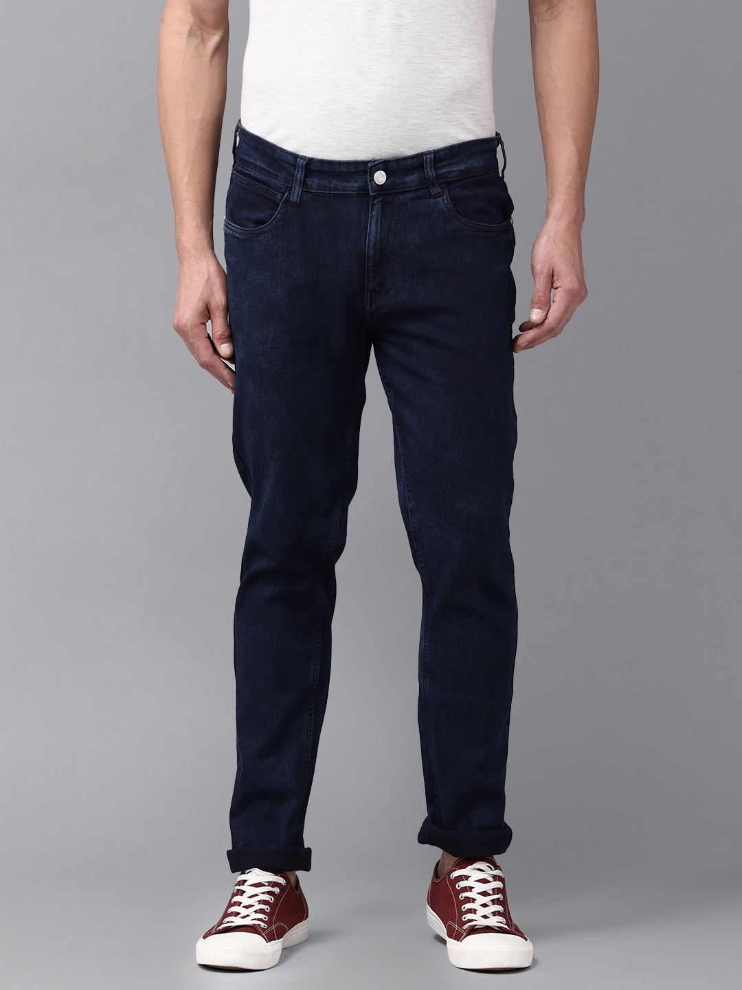Buy French Connection Men Blue Slim Fit Light Fade Stretchable Cameroon Denim Jeans - Jeans for ...