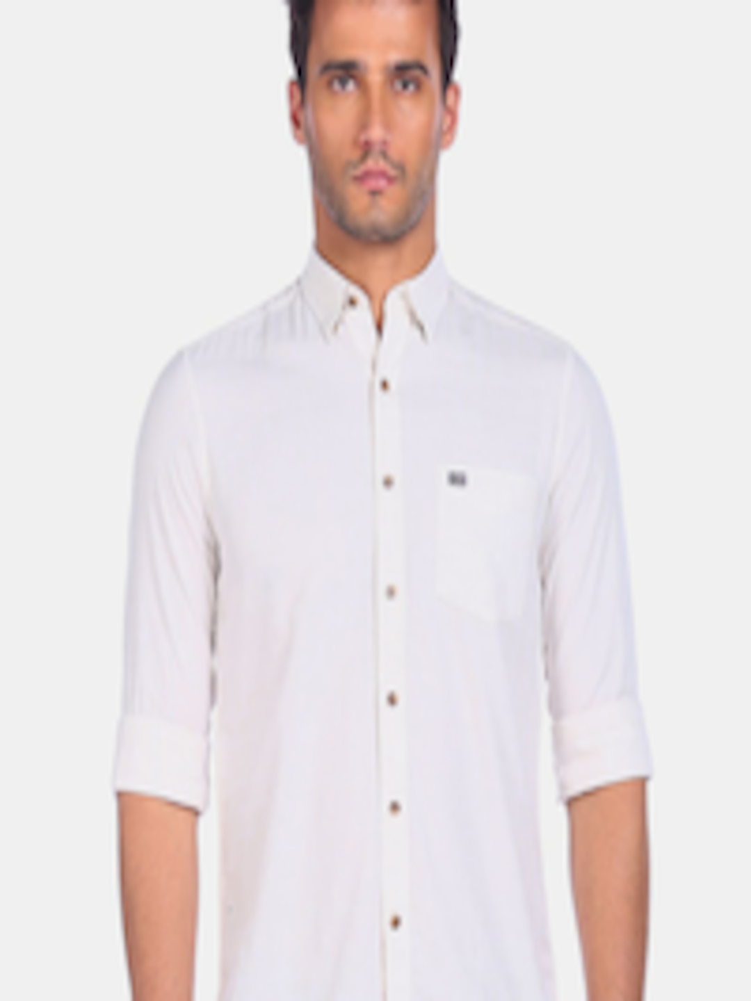 Buy Arrow Sport Men White Cotton Casual Shirt - Shirts for Men 16321128 ...