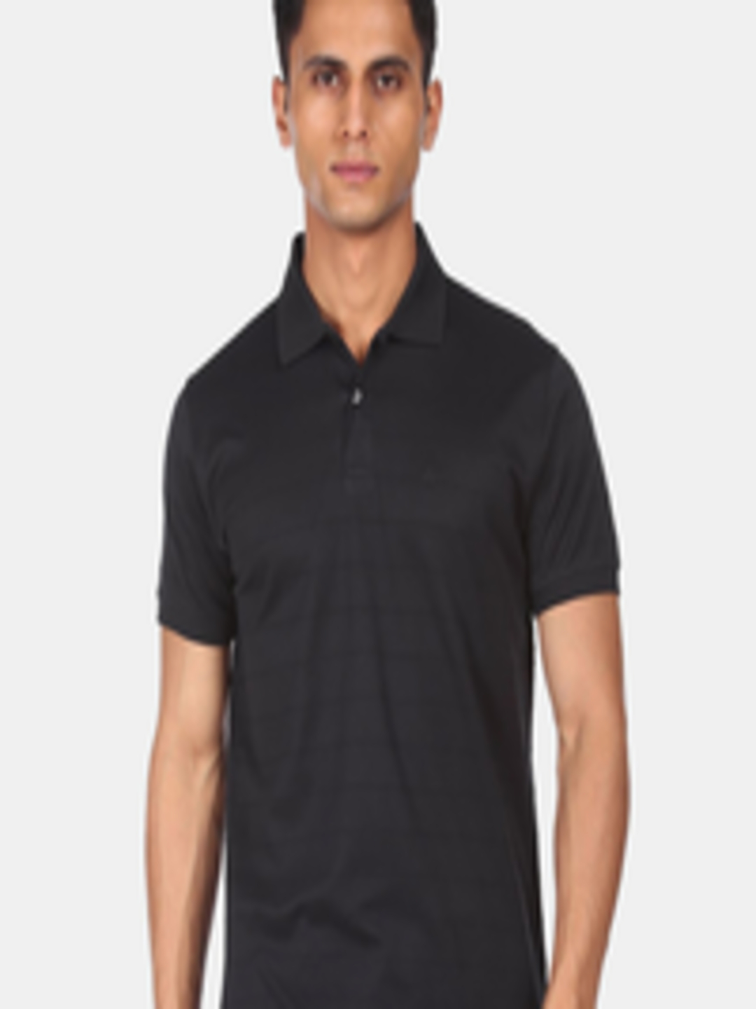 Buy Arrow Men Black Polo Collar T Shirt - Tshirts for Men 16321788 | Myntra