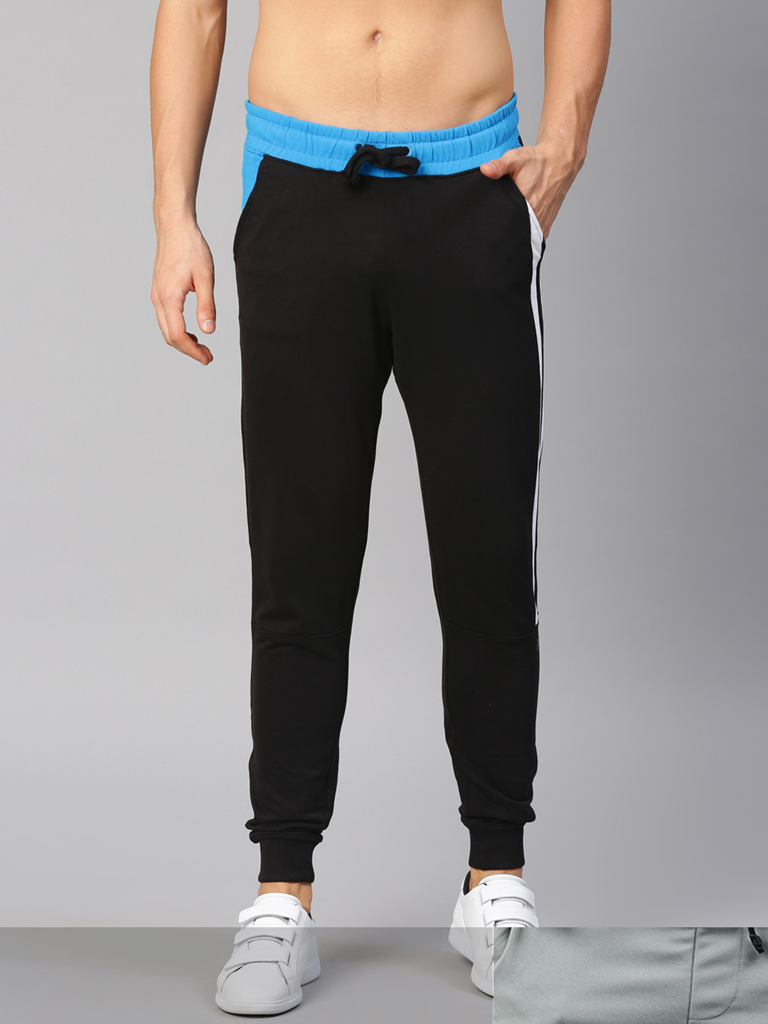 Buy HRX By Hrithik Roshan Men Pack Of 2 Solid Straight Fit Joggers