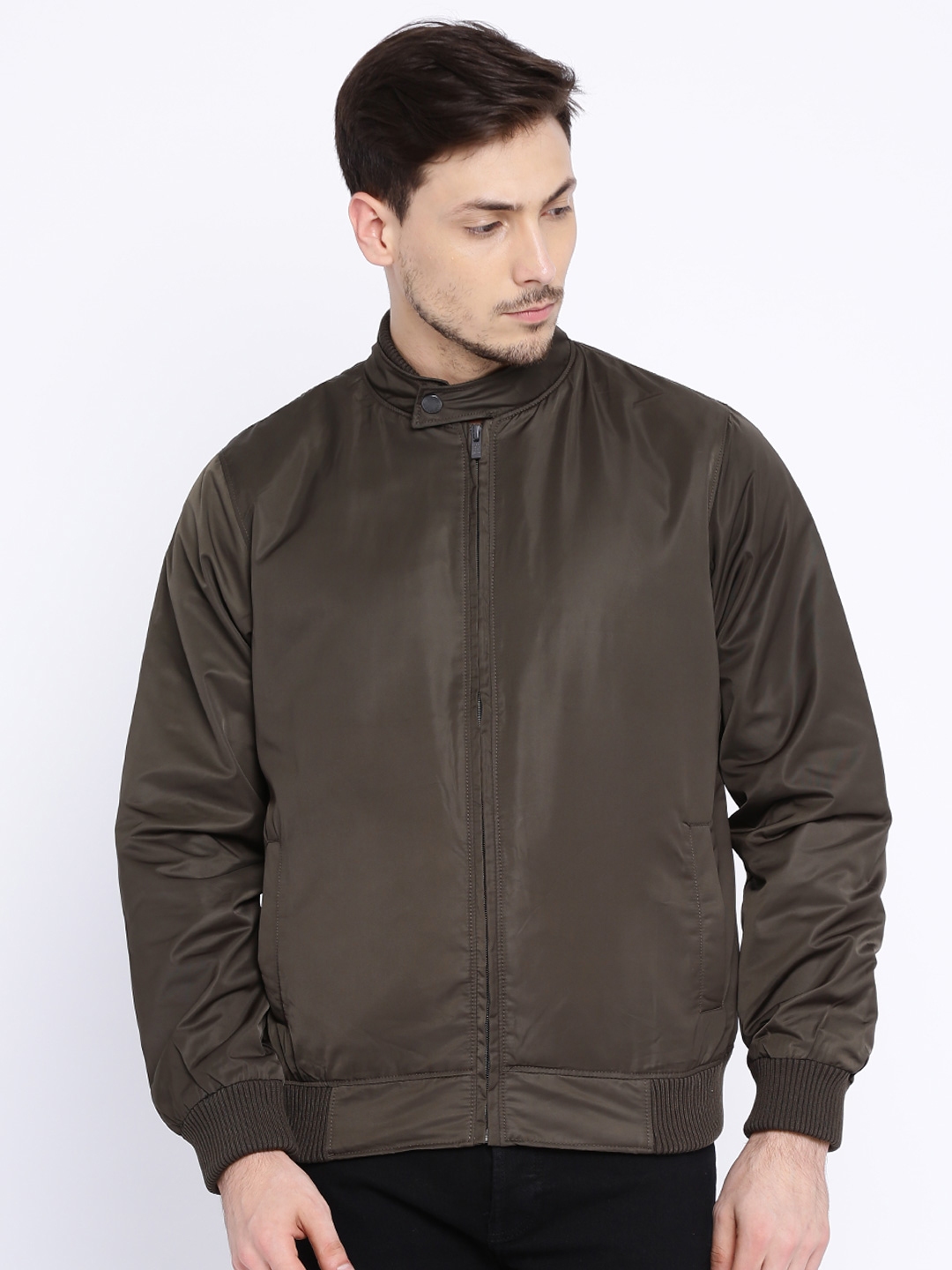 Buy Pepe Jeans Olive Green Jacket - Jackets for Men 1633019 | Myntra
