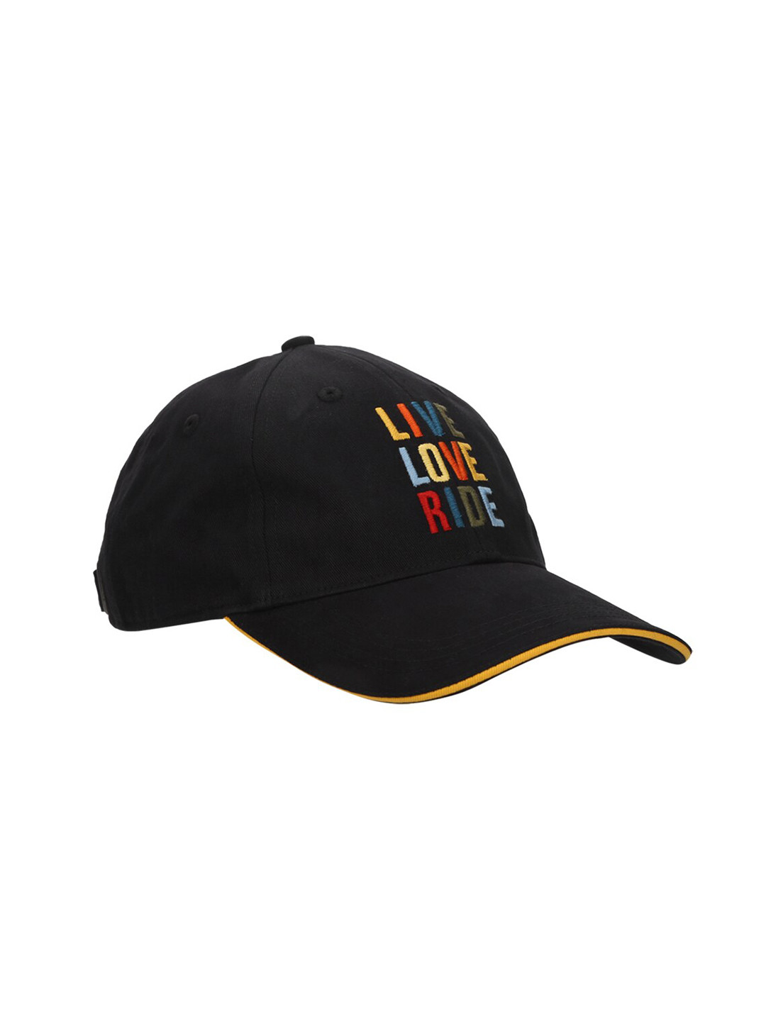 Buy Royal Enfield Unisex Black & Yellow Baseball Cap Caps for Unisex