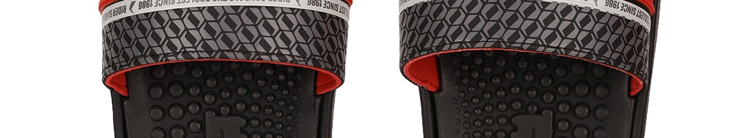 Buy Rider Men Black & Red Colourblocked Sliders - Flip Flops for Men ...