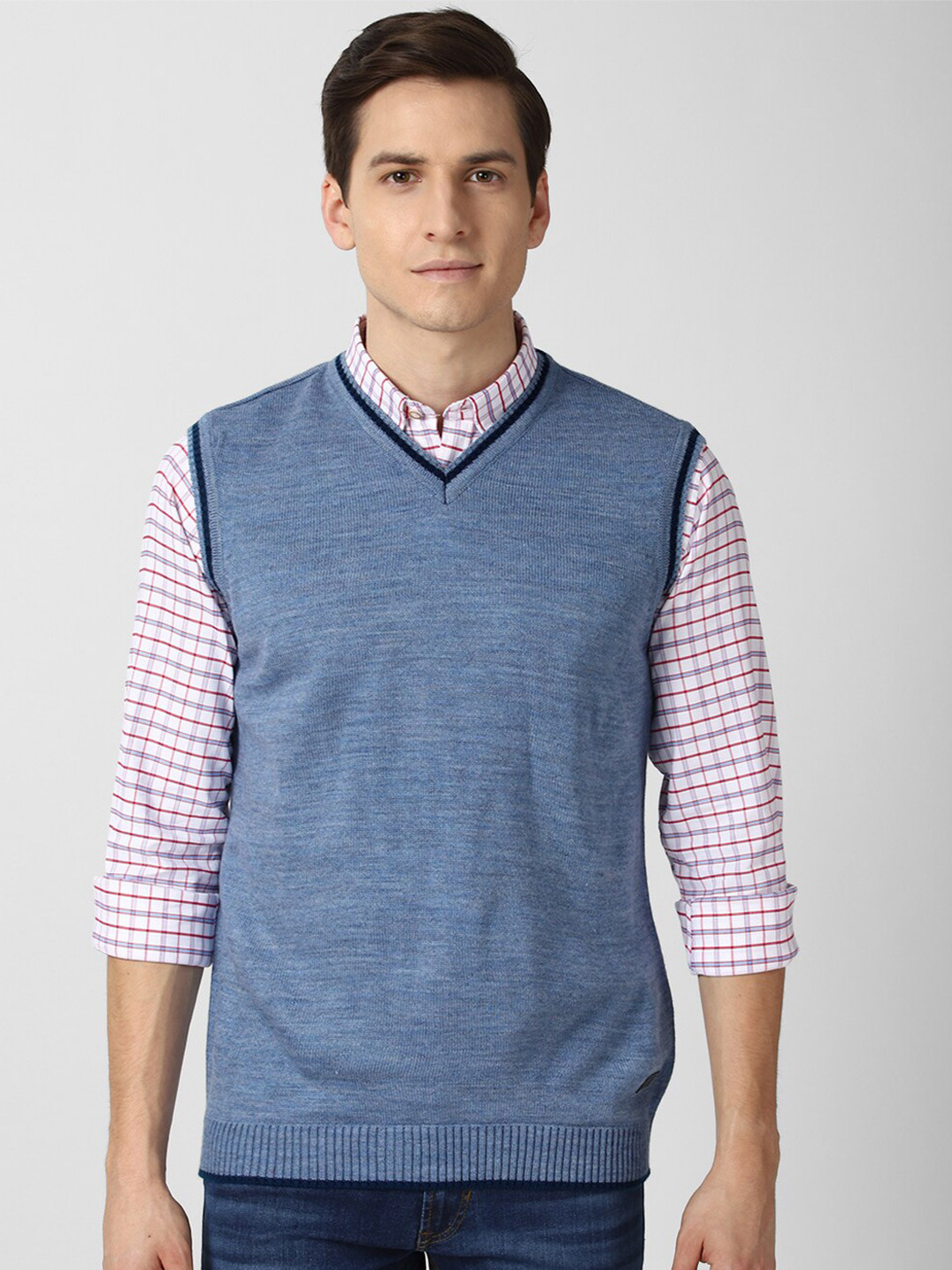 Buy Peter England Casuals Men Blue Cardigan Sweaters for Men 16347288