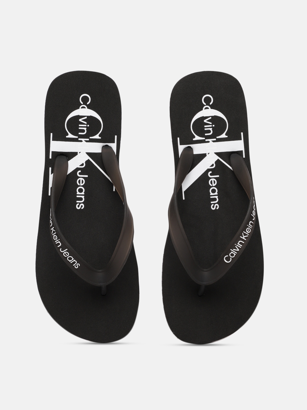 calvin klein sabella leather flip flops