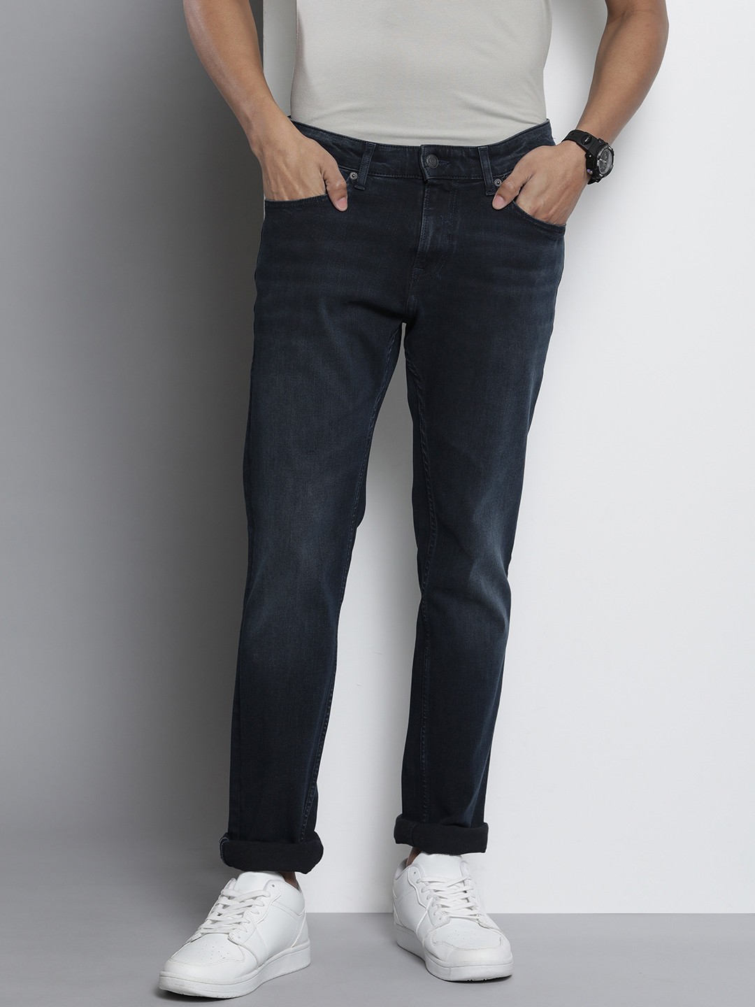 Tommy Hilfiger Blu Cotton Men Jeans main image 1