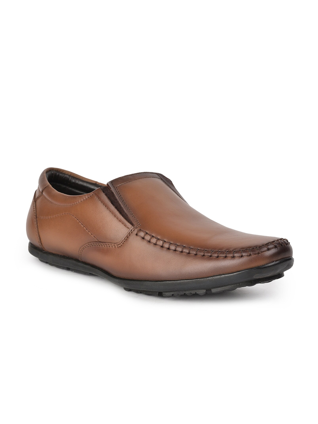 Buy Liberty Men Tan Brown Solid Leather Formal Slip Ons Formal Shoes For Men 16365858 Myntra 9705