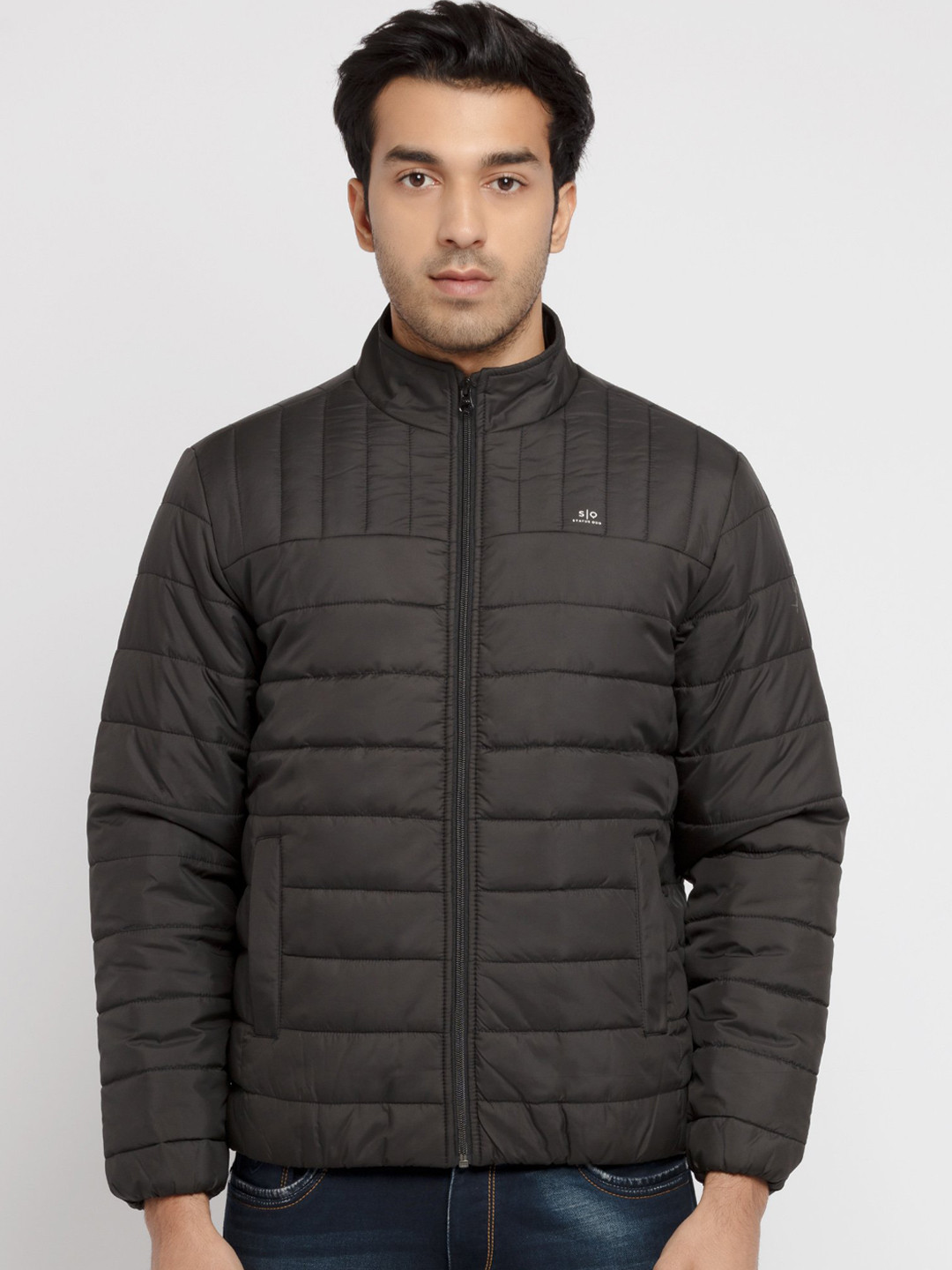 Buy Status Quo Men Black Padded Jacket Jackets for Men 16370970 Myntra