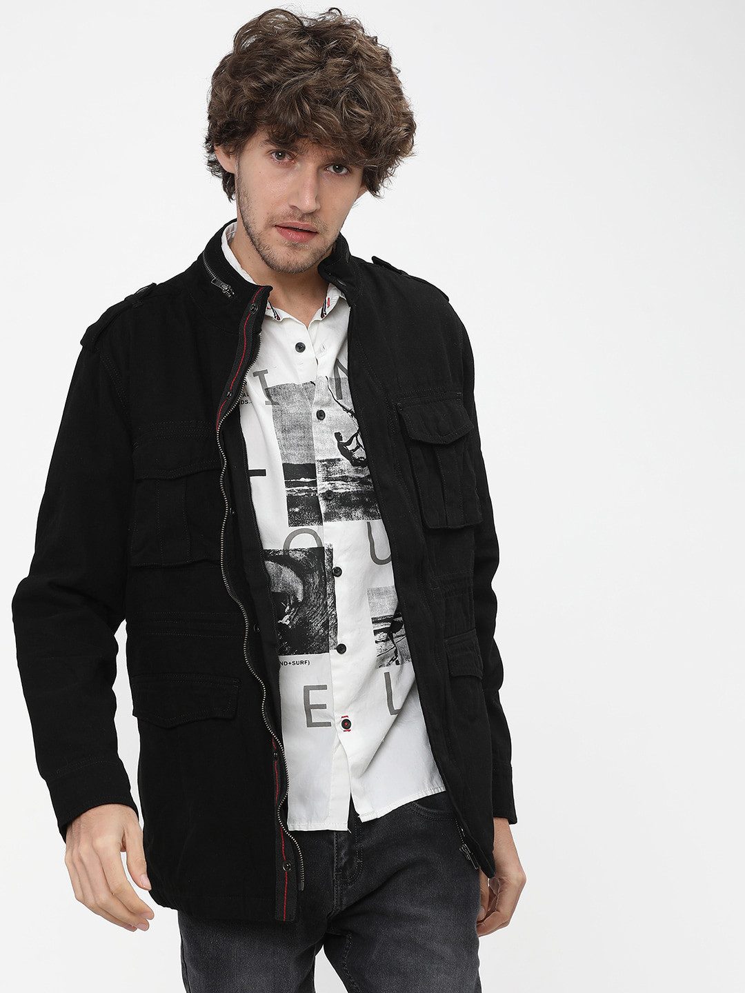 Buy HIGHLANDER Men Black Cotton Tailored Jacket Jackets for Men