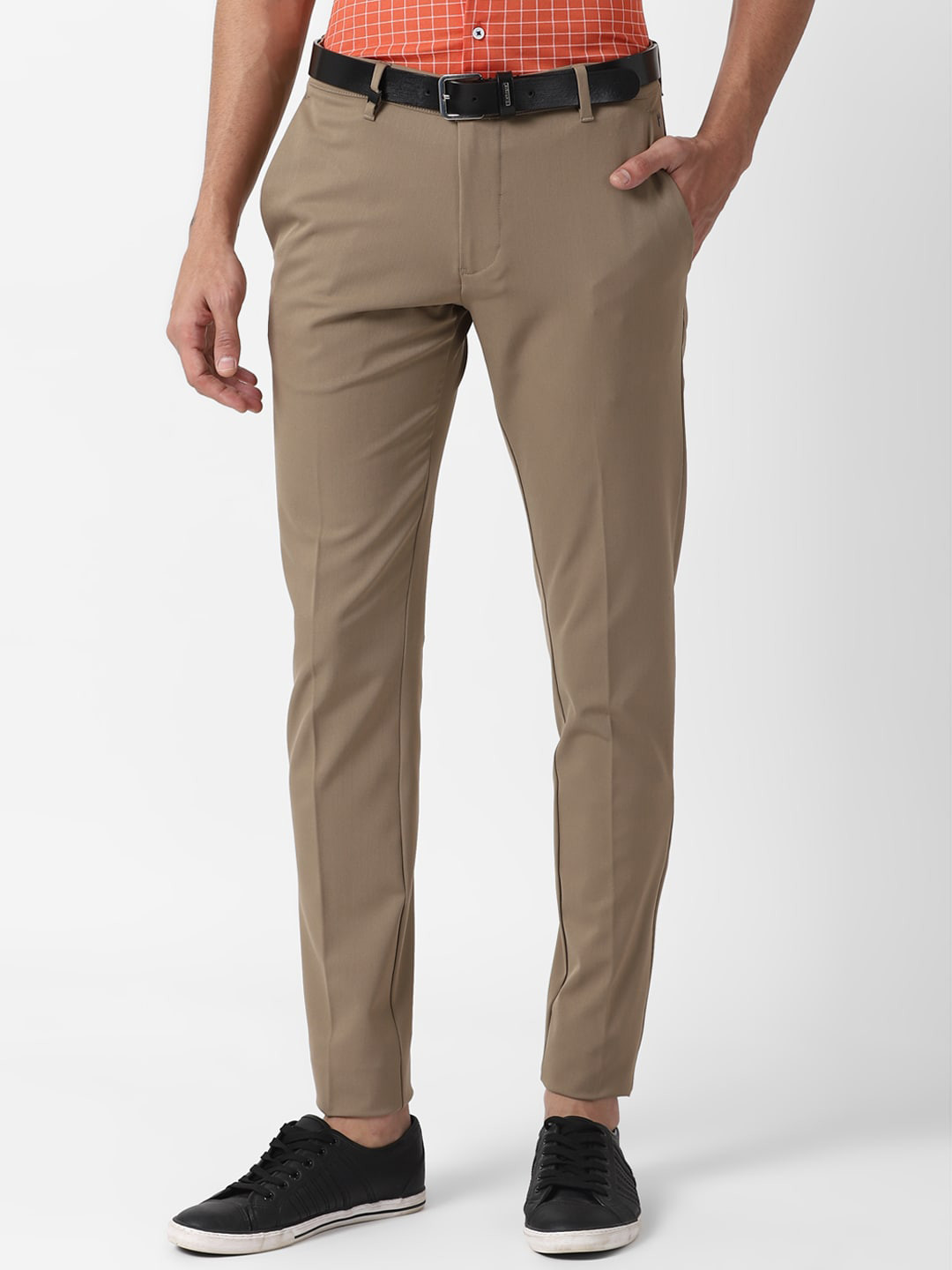 Buy Louis Philippe Sport Men Khaki Slim Fit Chinos Trousers Trousers