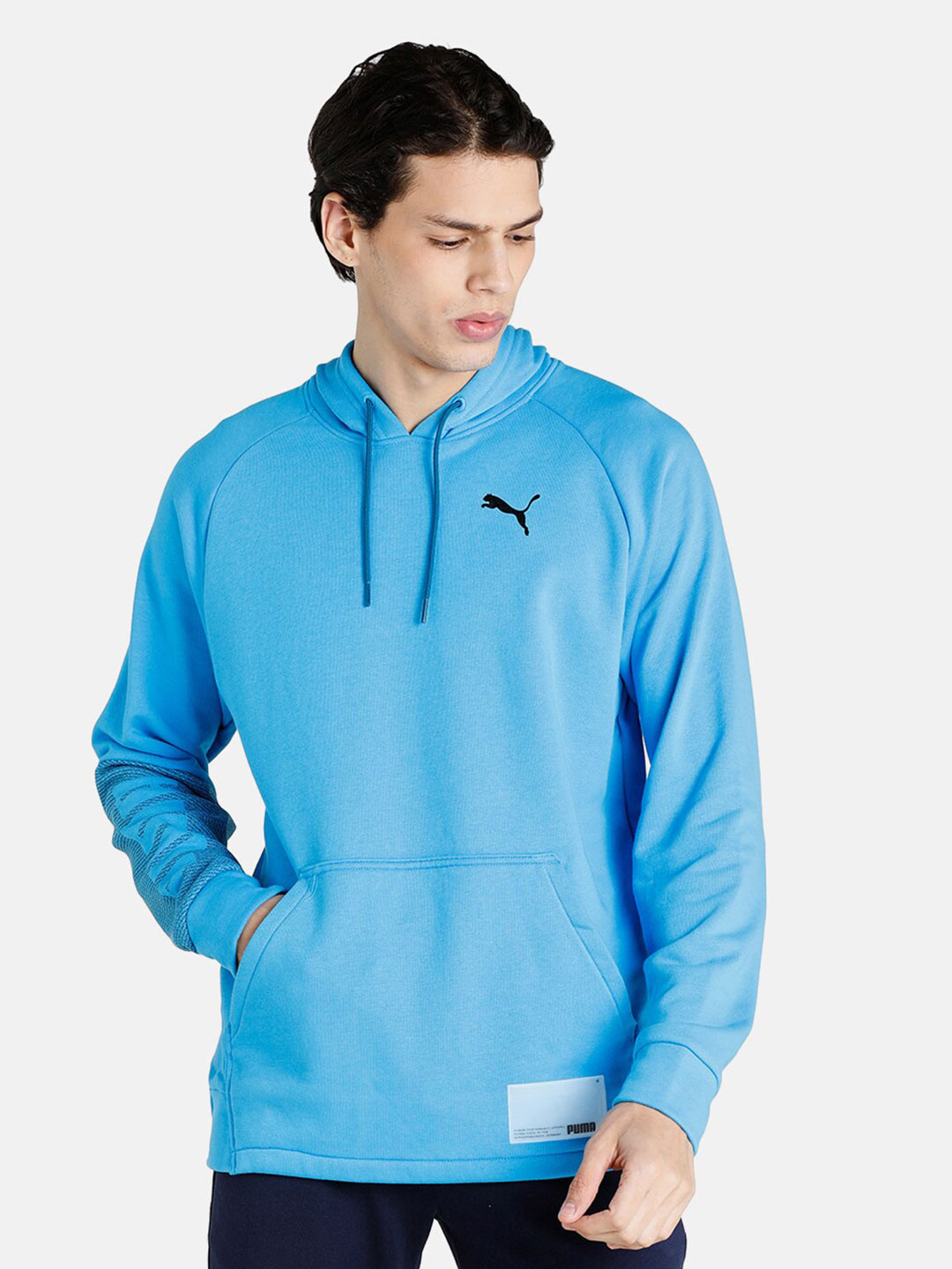 Buy Puma Men Blue Hooded Cotton Training Sweatshirt Sweatshirts for