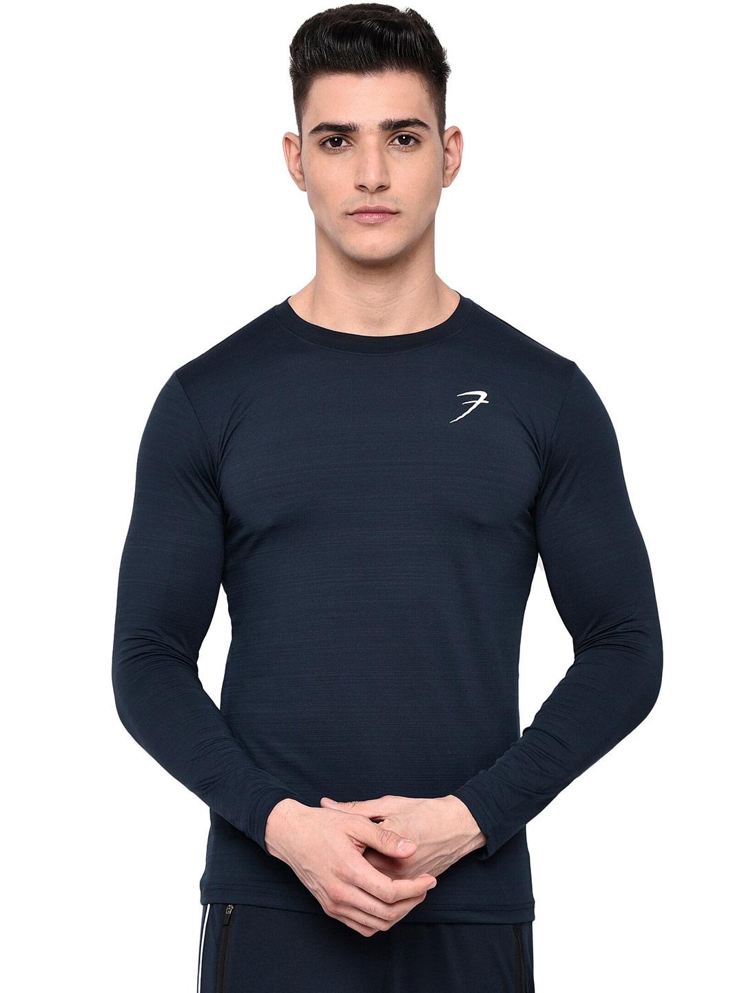 navy blue dri fit shirt