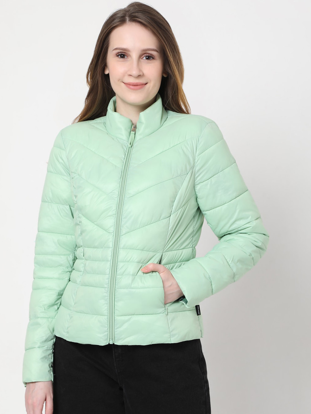 Buy Vero Moda Women Green Puffer Jacket Jackets for Women 16380666