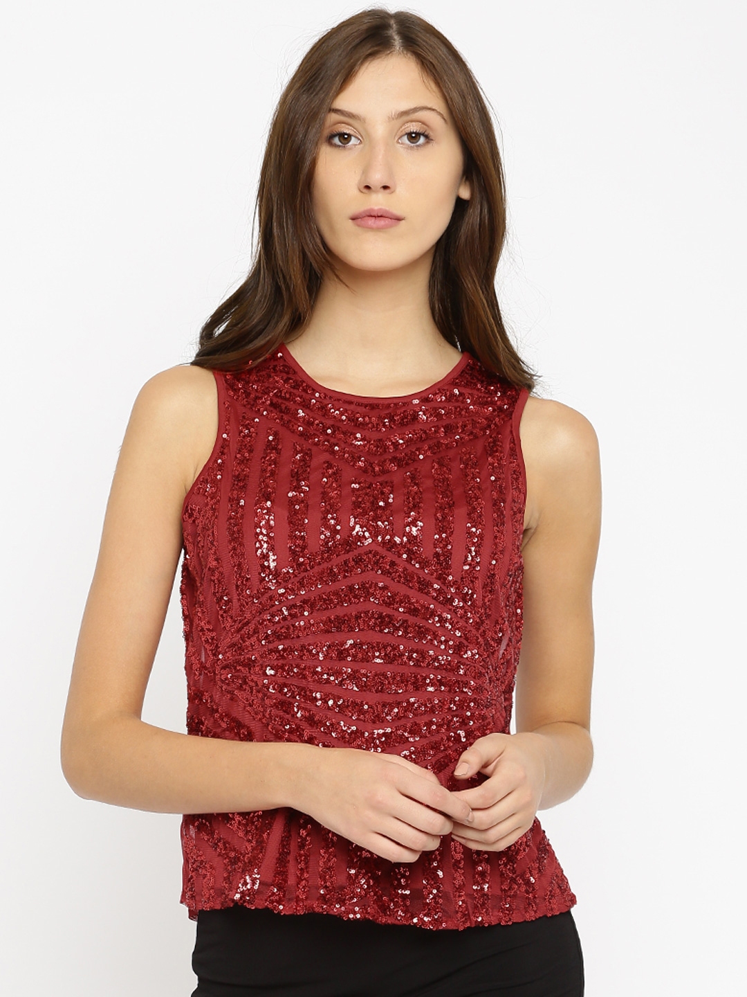 maroon boutique tops