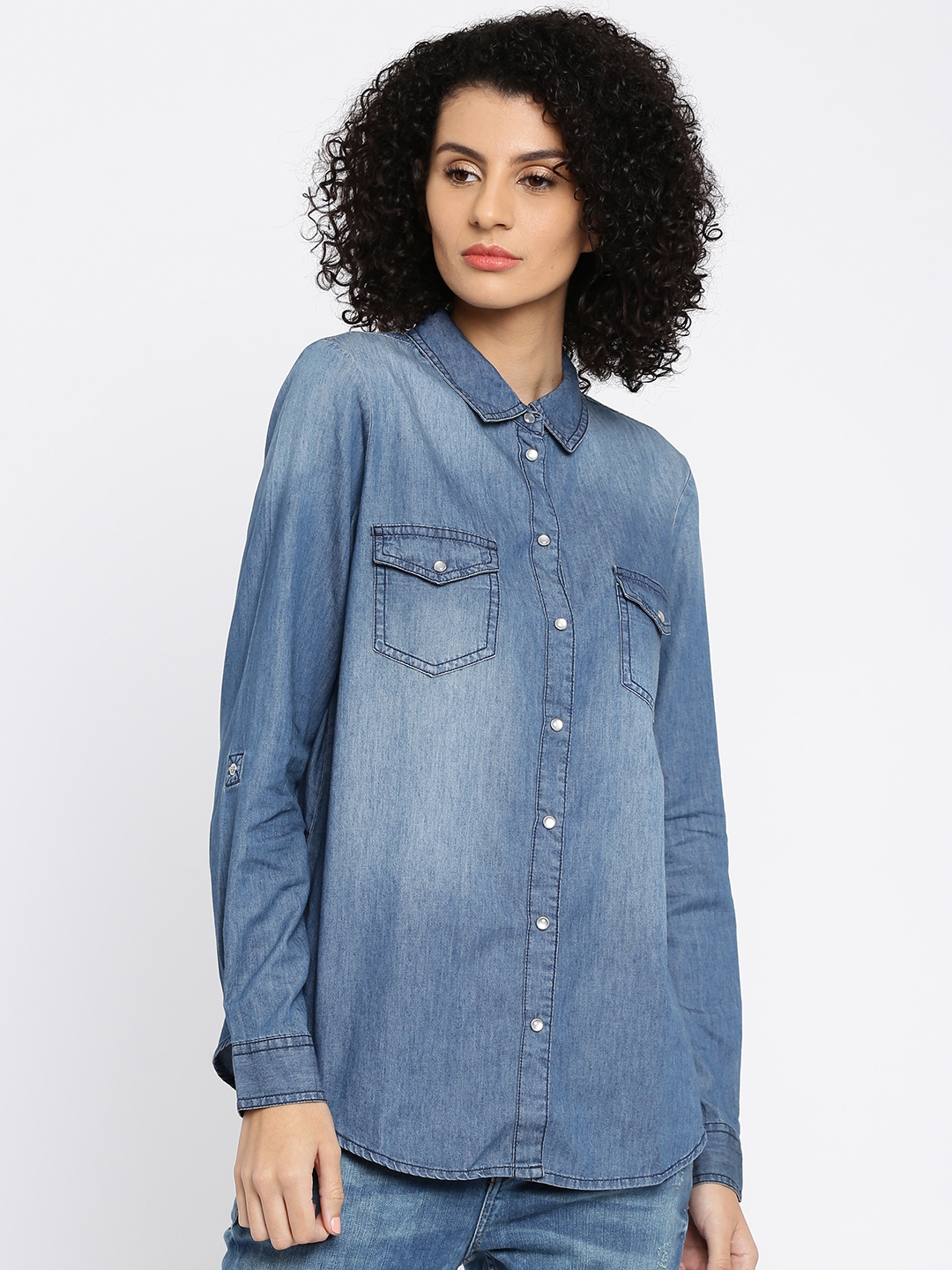 denim shirts myntra