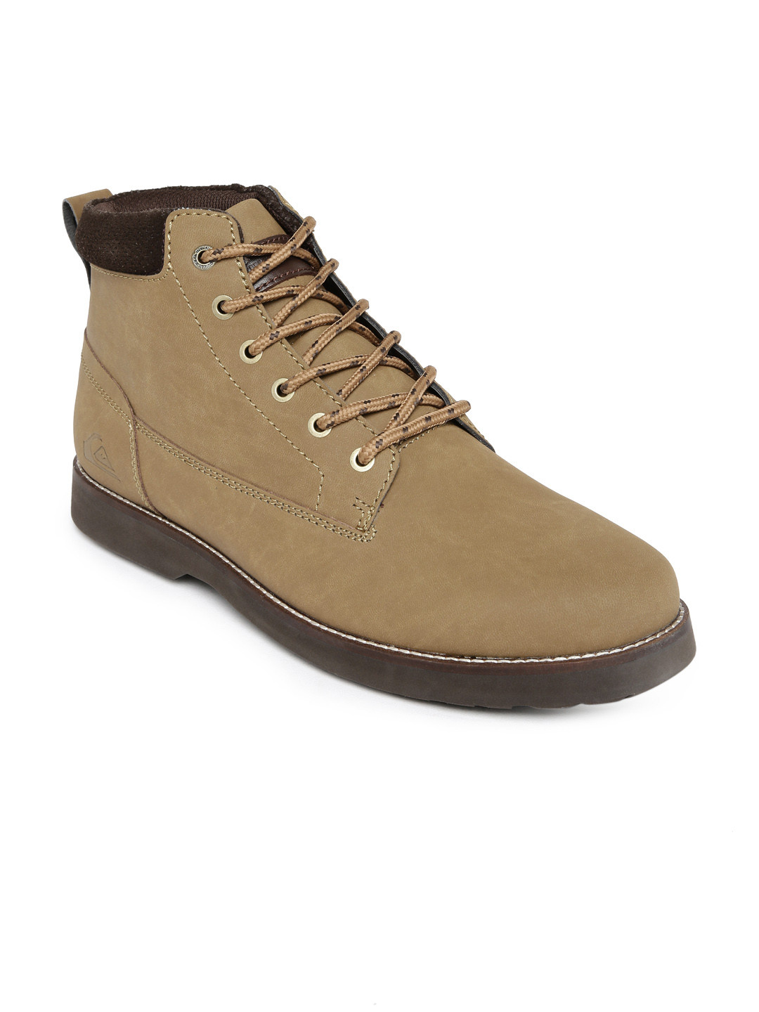 Buy Quiksilver Men Brown Suede Mission II Mid Top Flat Boots Boots