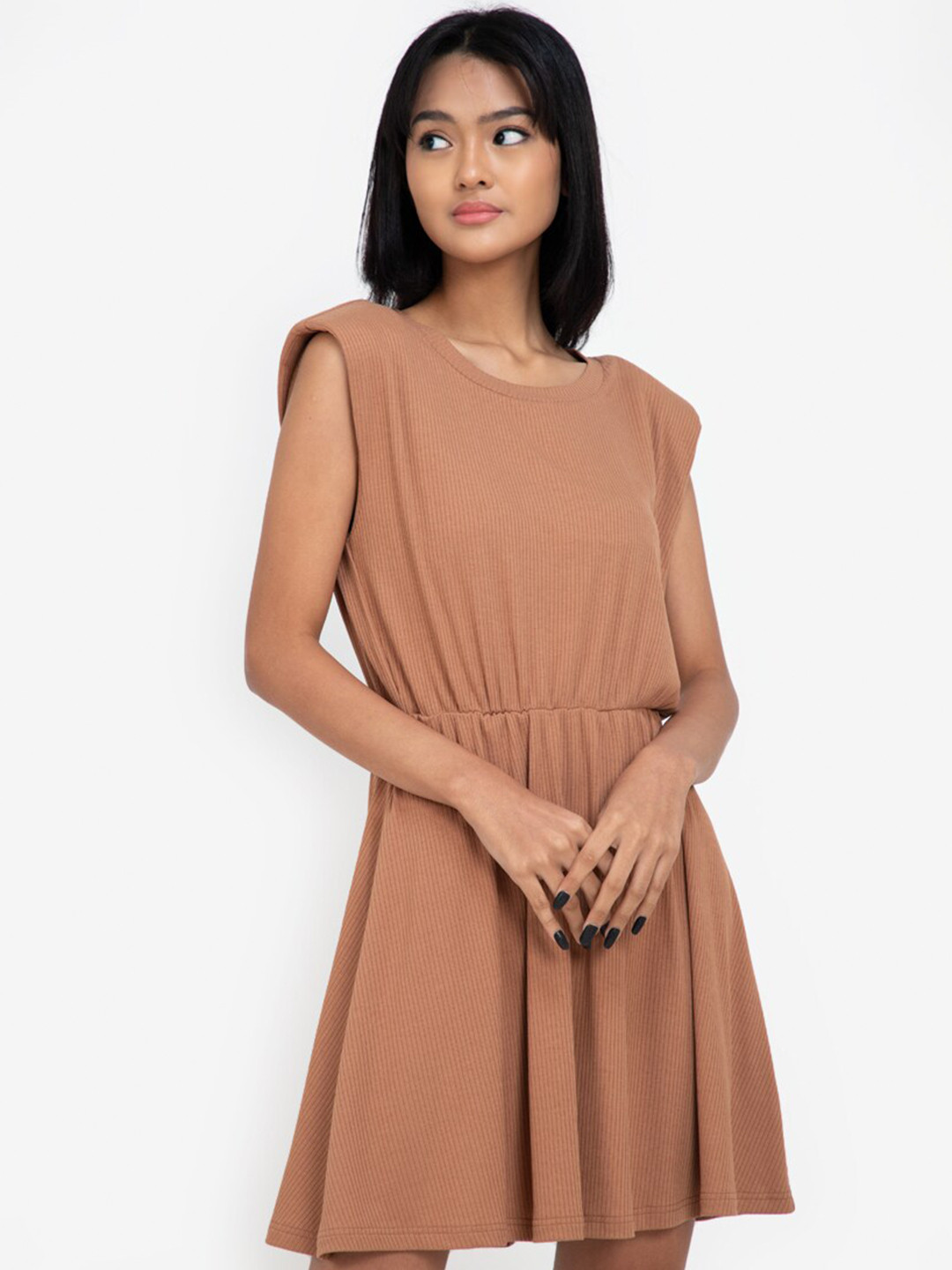 Buy ZALORA BASICS Brown Dress Dresses for Women 16385506 Myntra