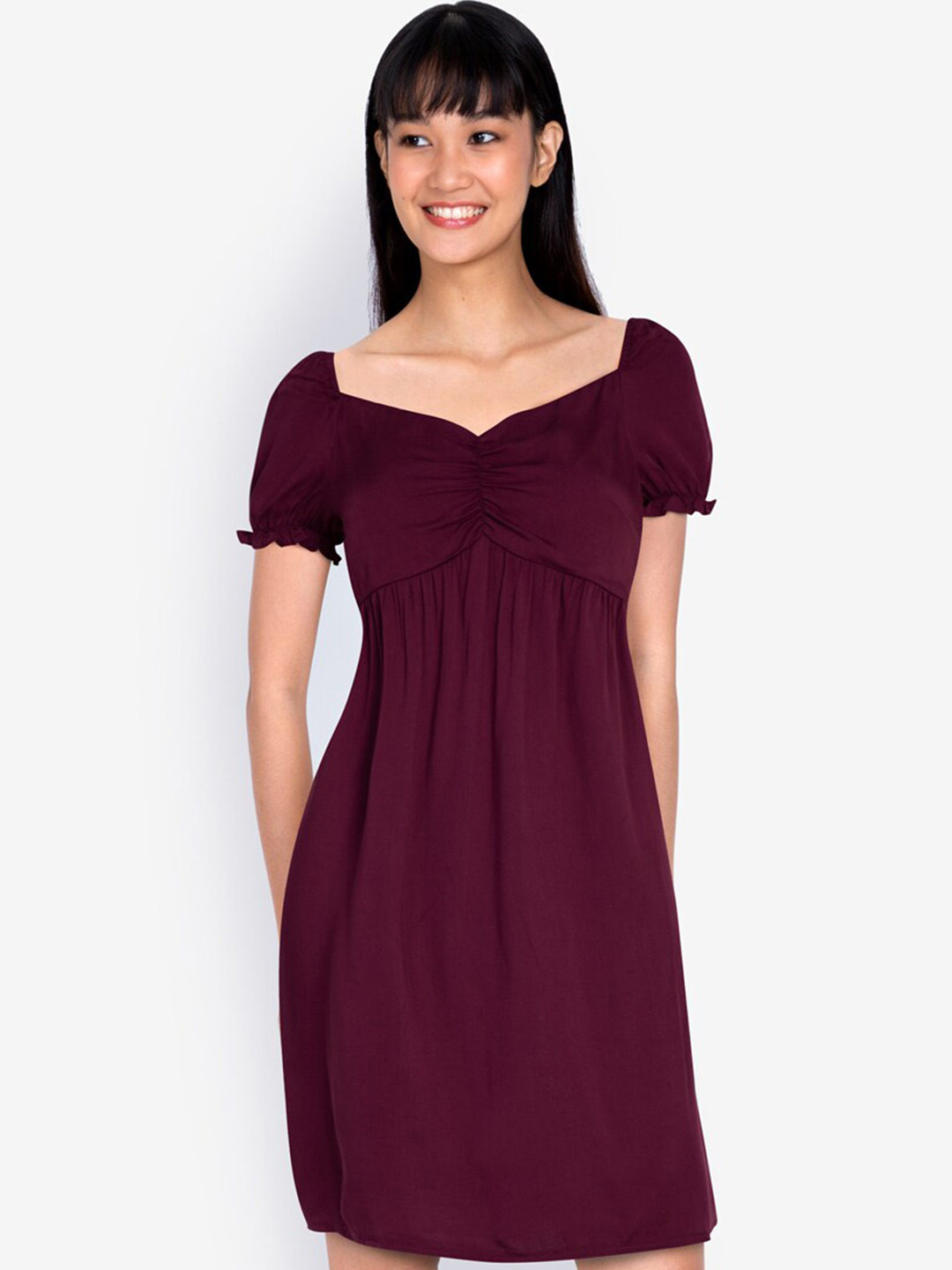 Buy ZALORA BASICS Red Empire Dress Dresses for Women 16385544 Myntra