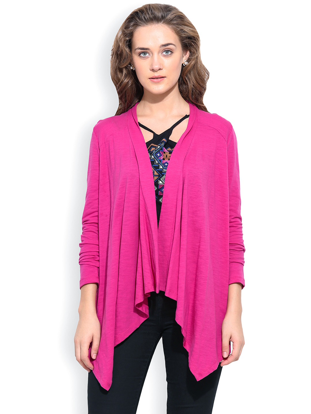 Buy Blue Sequin Pink Shrug Shrug for Women 1638646 Myntra