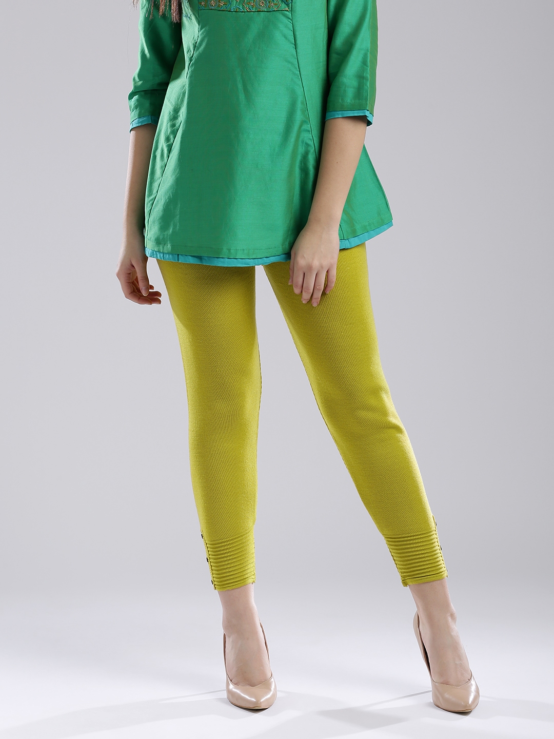 nike lime green leggings