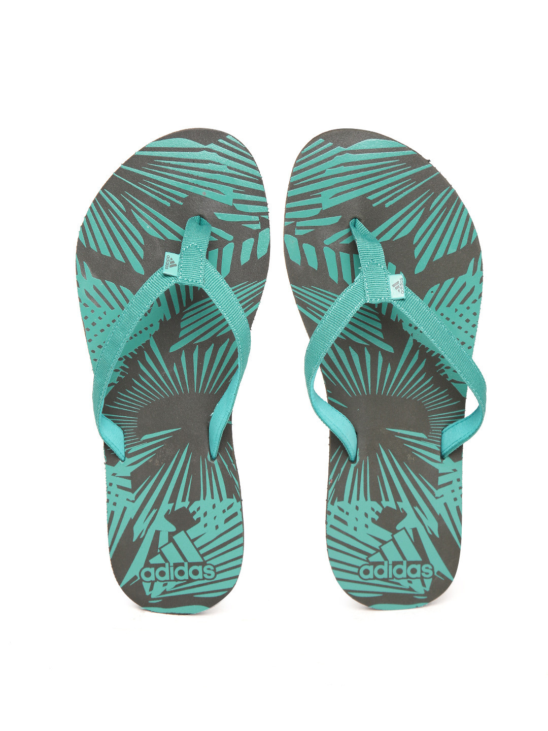 Buy ADIDAS Women Green Printed Aril Attack Flip Flops Flip Flops for