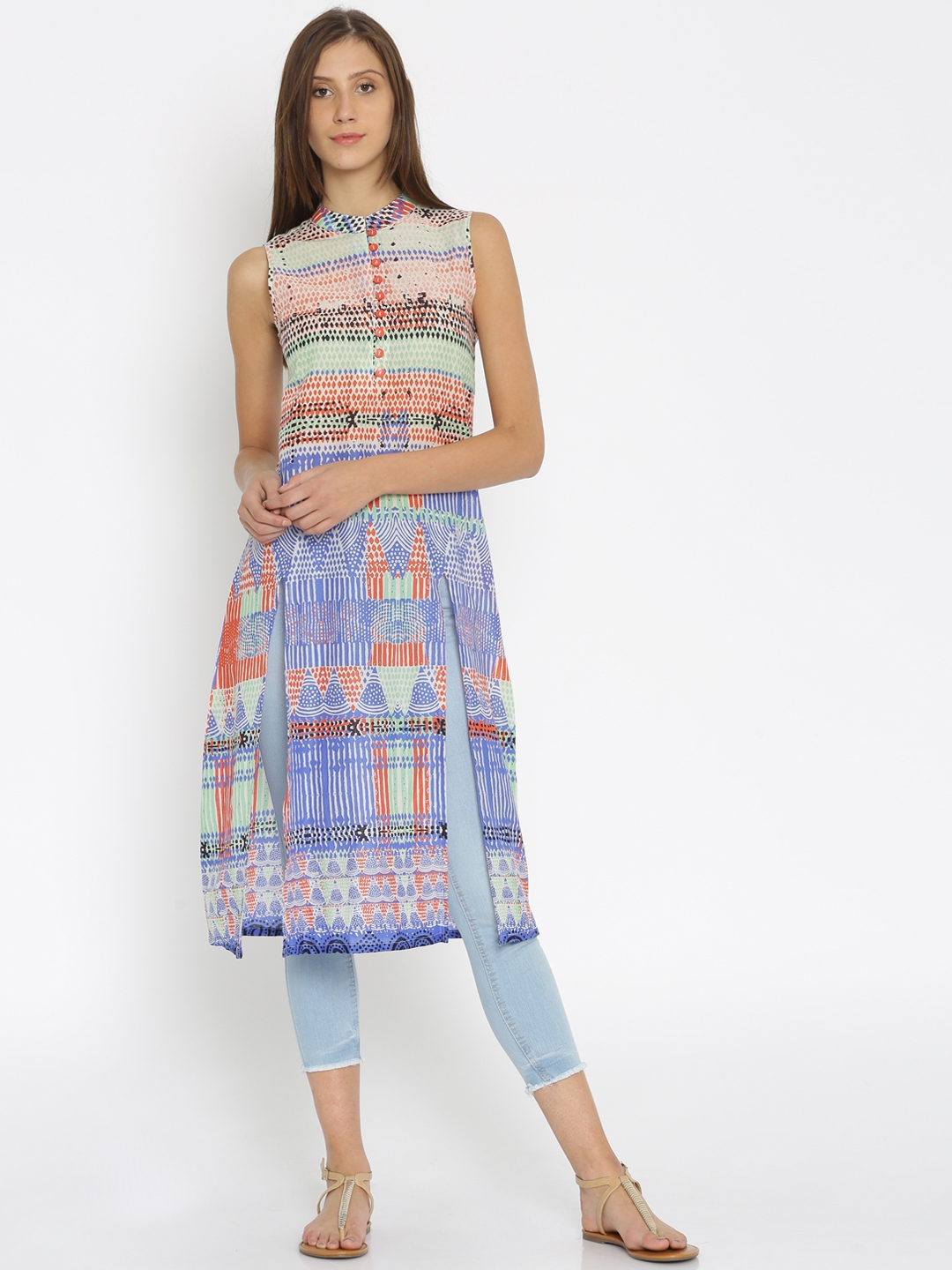 greenish blue kurti