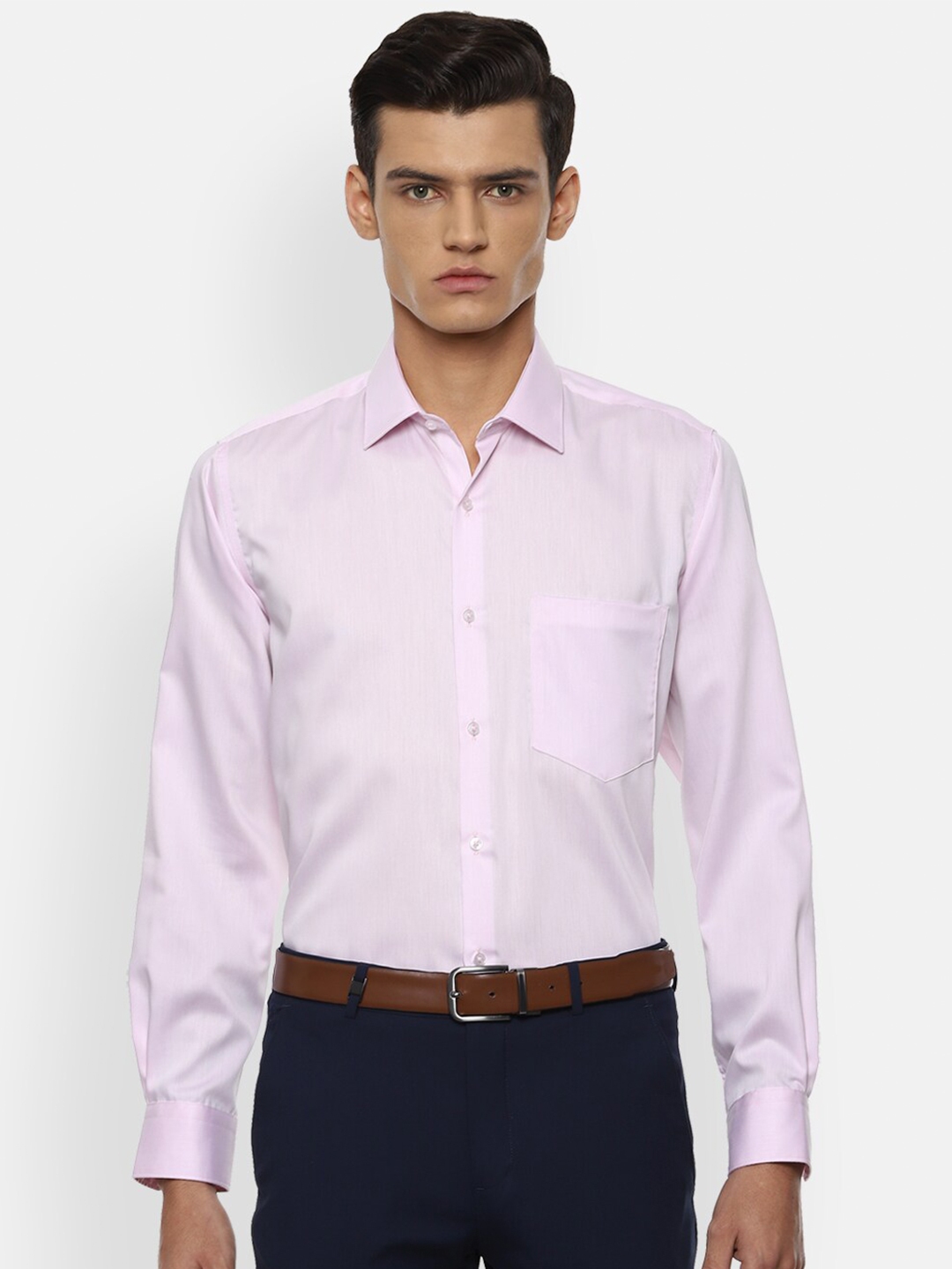 Buy Van Heusen Men Pink Cotton Formal Shirt - Shirts for Men 16410784 ...