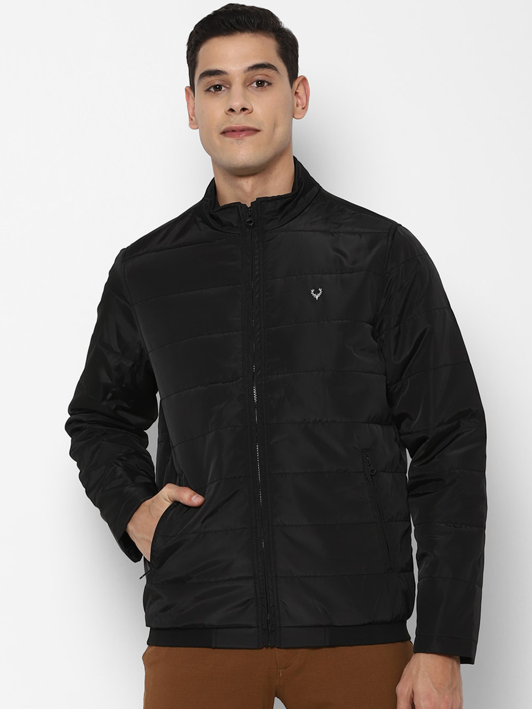 Buy Allen Solly Men Black Sporty Jacket Jackets for Men 16423576 Myntra