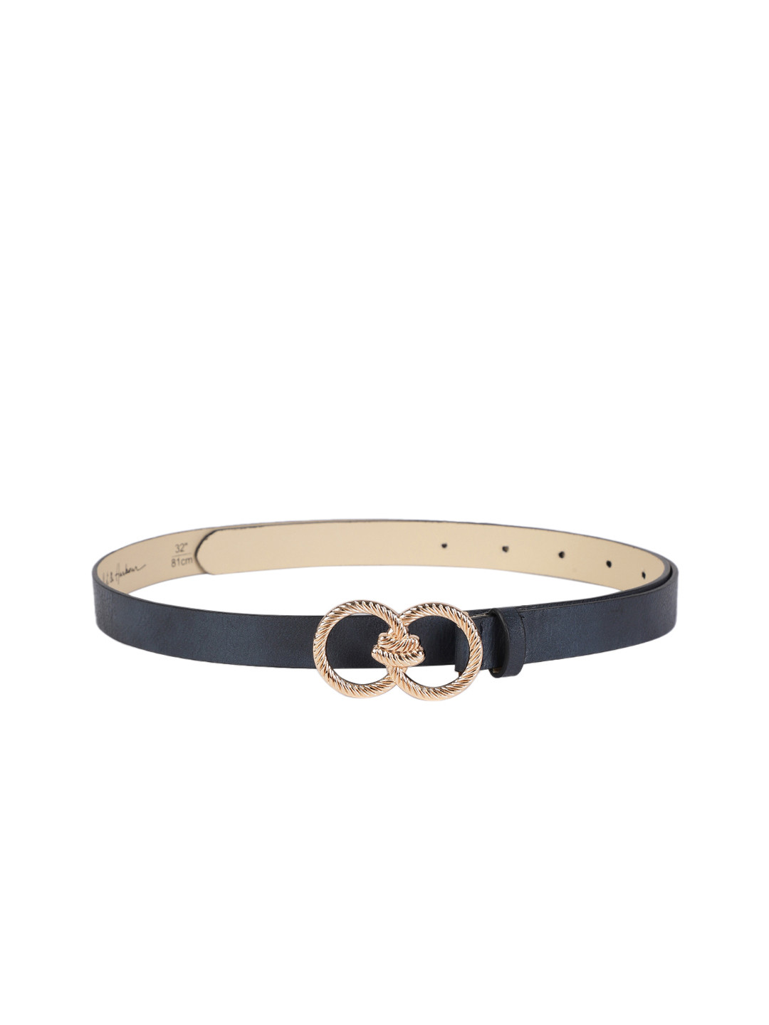 Buy Mast & Harbour Women Navy Blue Synthetic Belt Belts for Women