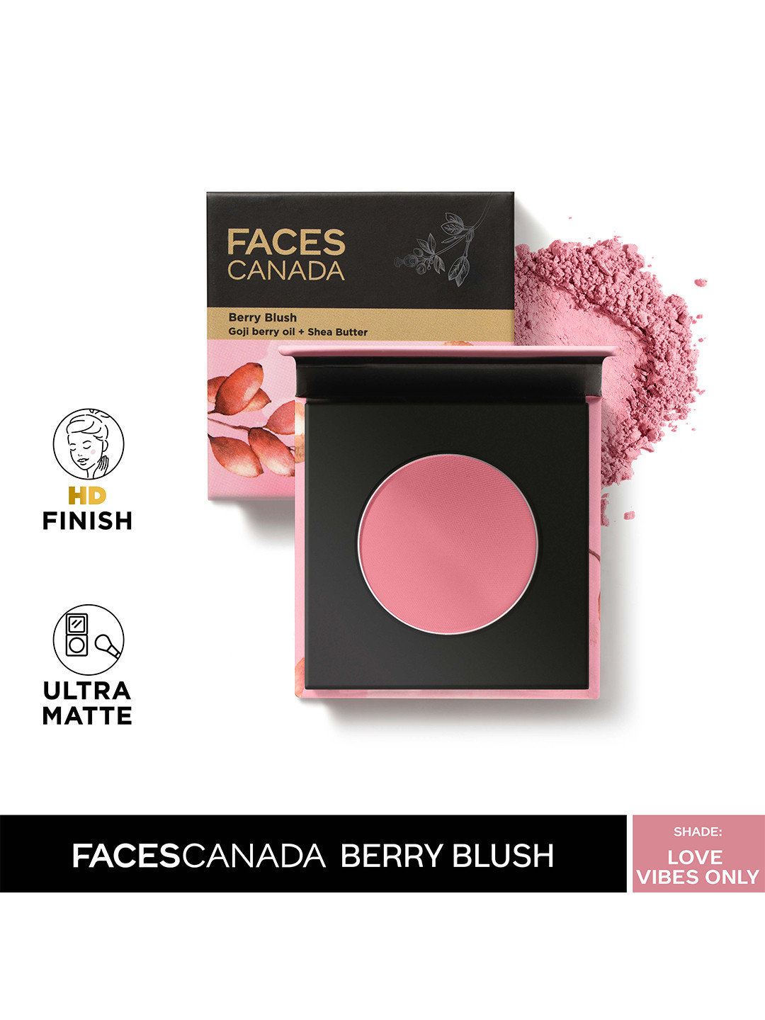 Buy FACES CANADA Berry Blush Mattifying Long Lasting Lightweight Love