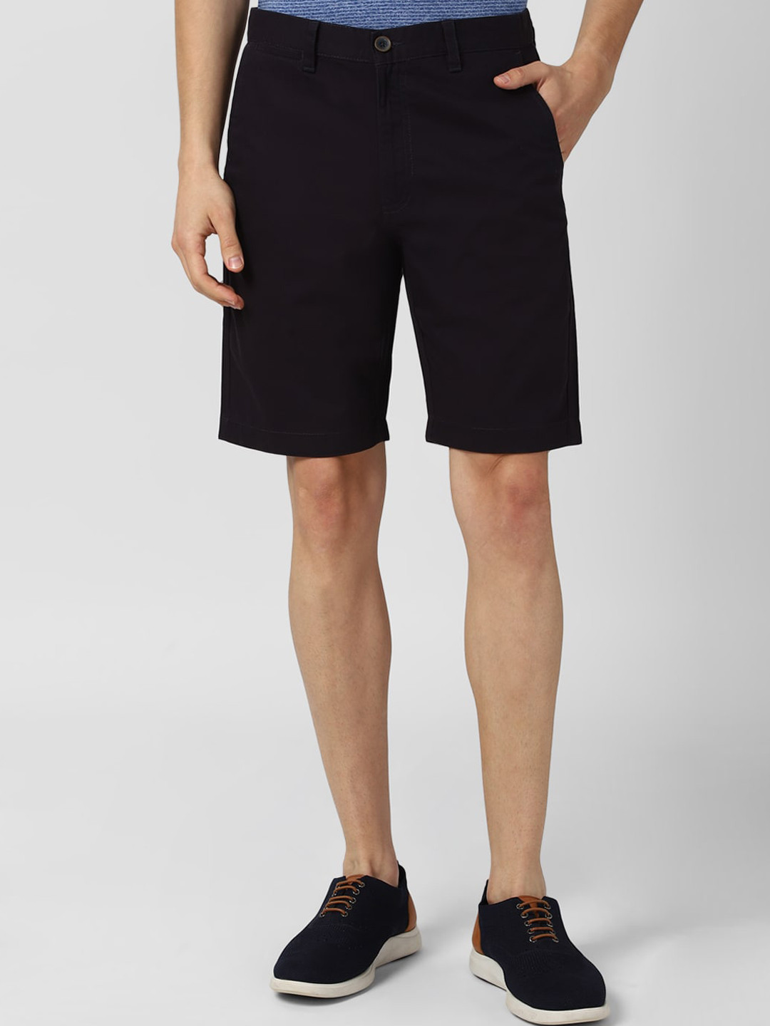 Buy Peter England Casuals Men Black Shorts Shorts for Men 16433368