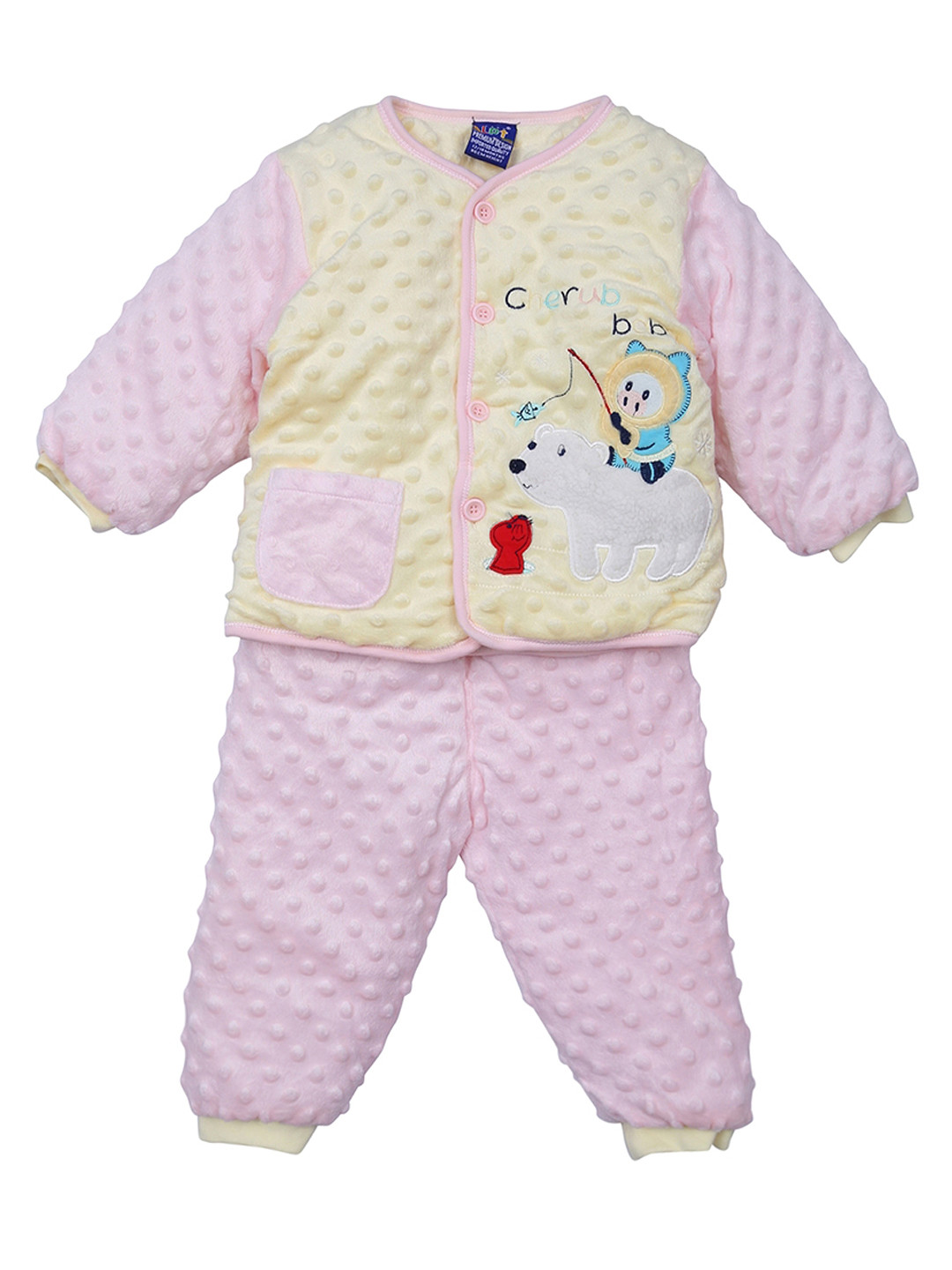 Buy Lilliput Boys Pink & Beige Clothing Set Clothing Set for Boys