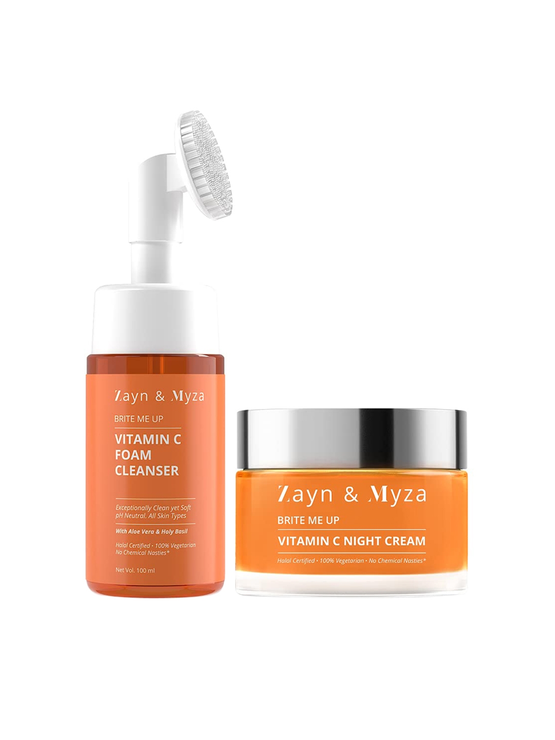 Buy ZM Zayn & Myza Set Of Vitamin C Foaming Face Wash & Night Cream