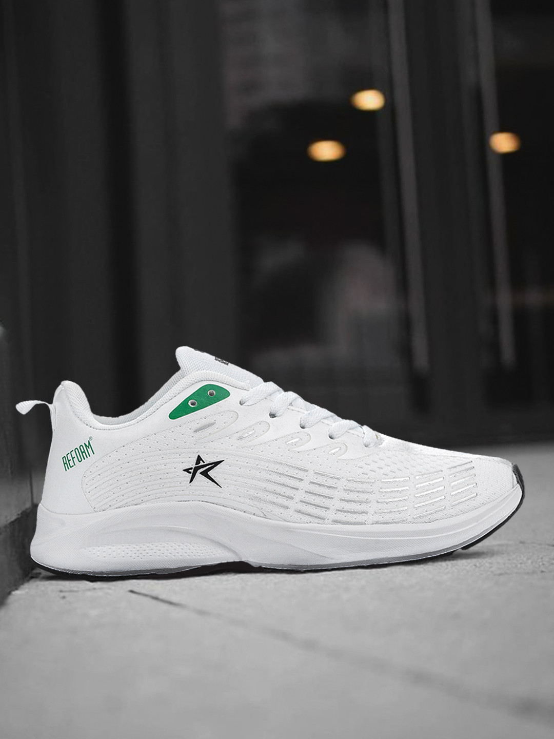 Buy REFOAM Men White Mesh Running Shoes Sports Shoes for Men 16444196