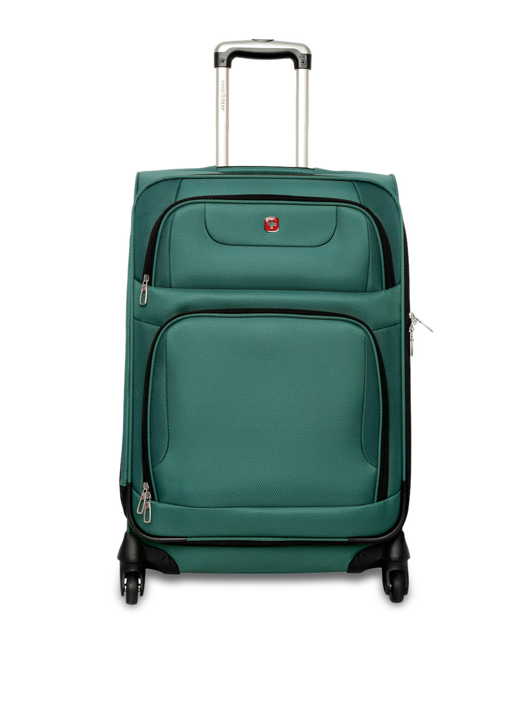 Buy Swiss Gear Unisex Teal Green Spinner Medium Trolley Suitcase Trolley Bag for Unisex