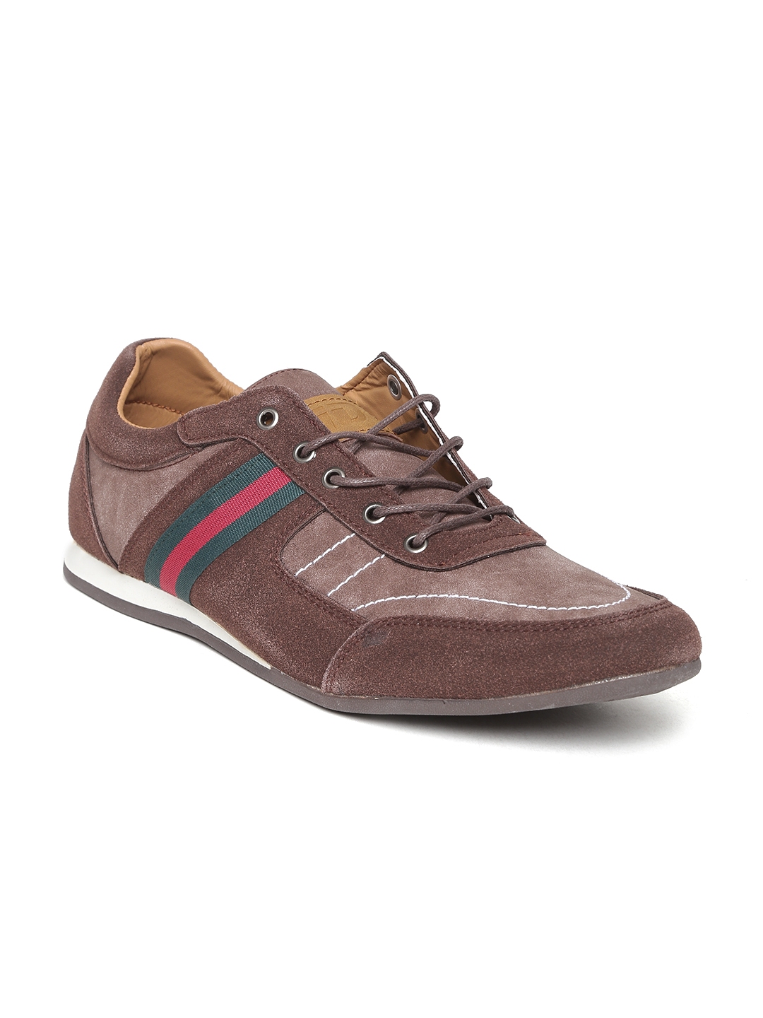 Buy ID Men Brown Solid Sneakers - Casual Shoes for Men 1644643 | Myntra